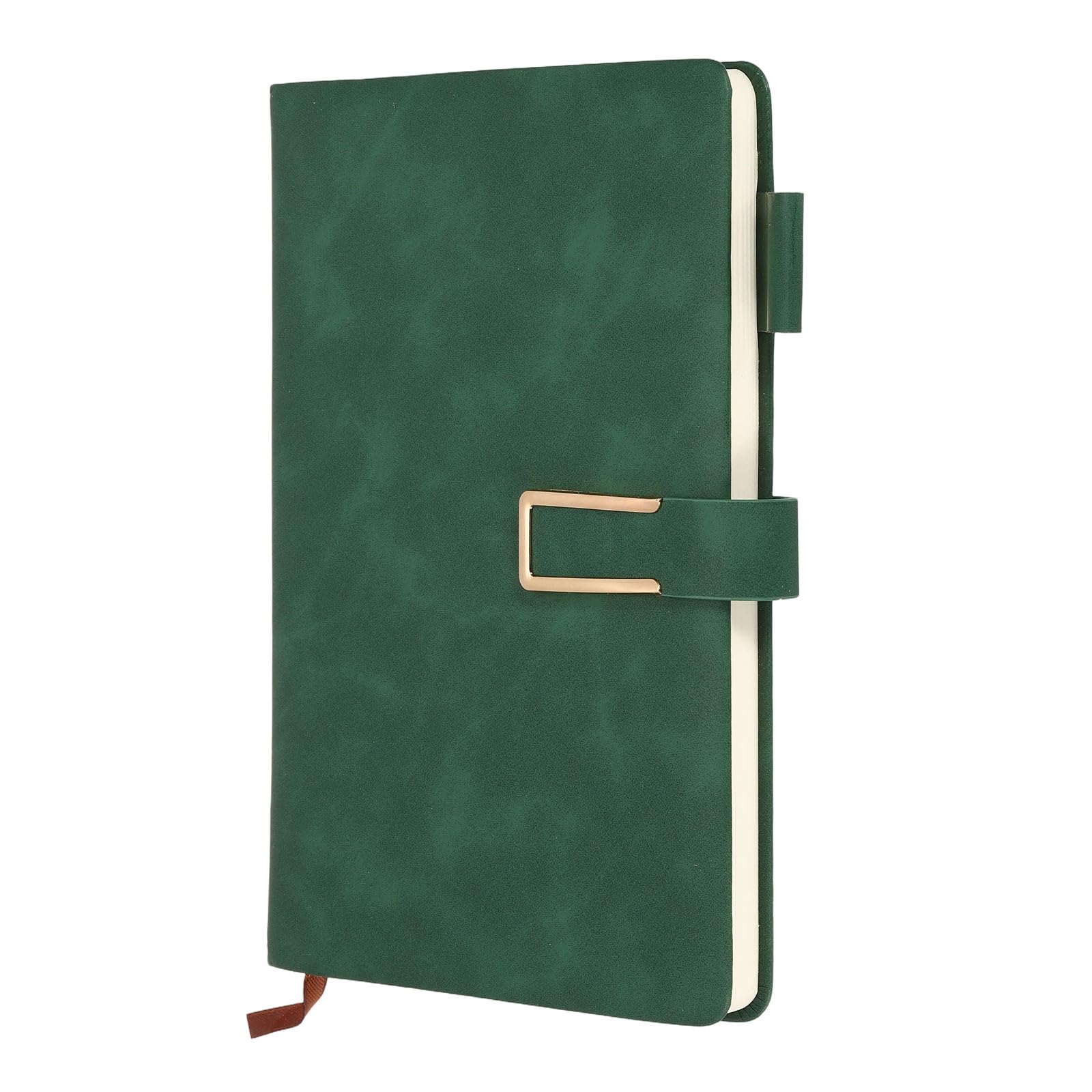 PATIKIL Lined Journal Notebook Magnetic 8.3" x 5.7" A5 100 Pages 80 GSM, Grass Green