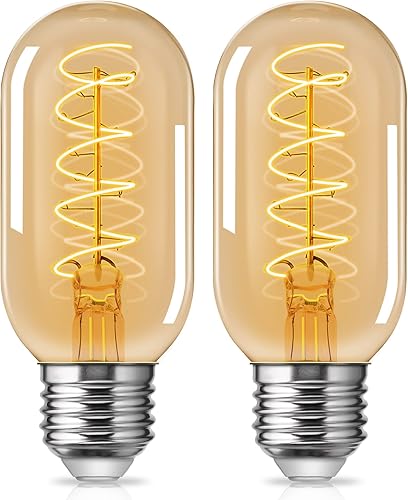 Bombillas Edison DORESshop - Paquete de 2 bombillas LED vintage Edison equivalentes a 60 W, bombilla de filamento LED antiguo de 4 W, bombilla