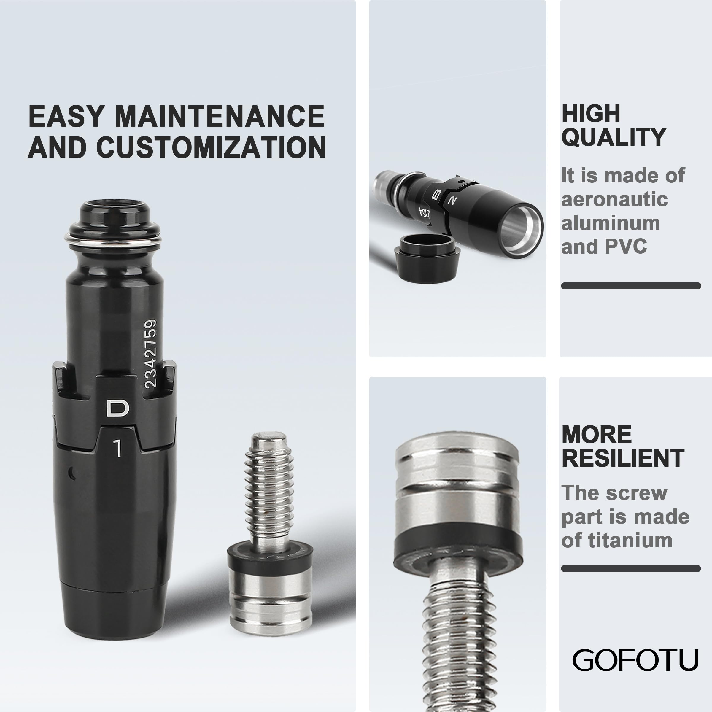 Gofotu .335 Fairway Wood Adapter Sleeve W/Serial Compatible