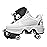 Double-Row Deform Wheel Automatic Walking Shoes Invisible Deformation Roller Skate 2 in 1 Removable Pulley Skates Skating Parkour (Silver, US 5)