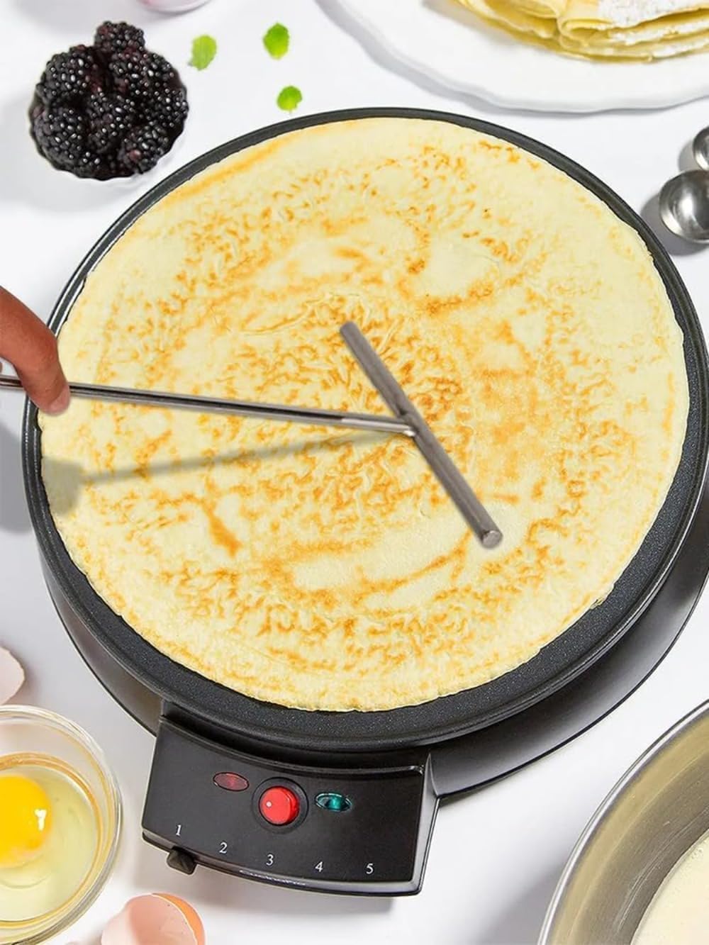 【新品未使用】クレープの生地を伸ばす クレープスプレッダー ステンレス製 Amazon｜クレープ用トンボ 手作りクレープ用パンケーキ ステンレス製