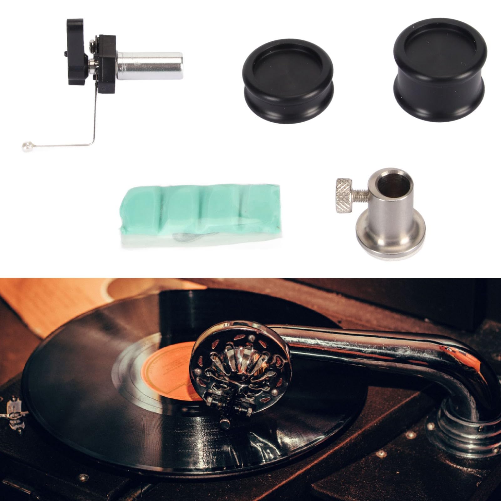 Automatischer Tonarm Armheber, Aluminium Tonarm Sicherheitserhöhung mit Einstellbarer Höhe für LP Plattenspieler Disc, Universeller Tonarm Lift mit Trigger Lift für Verschiedene