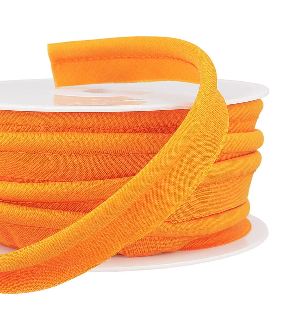 Passepoil mèche orange de 5mm pour customiser vos coussins et rideaux