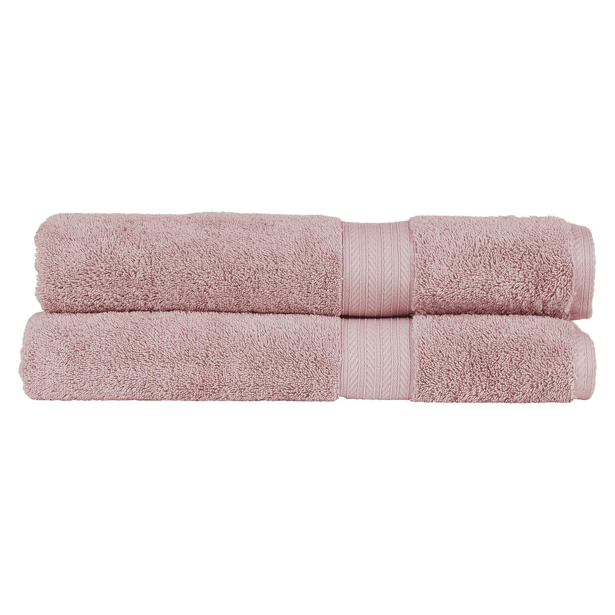 Christy Petal Pink Renaissance 2 Bath Sheets Set | | 100% Egyptian Cotton Pile | Luxuriously Soft And Super Absorbent | 675 Gsm | Extra Large Bath Towels