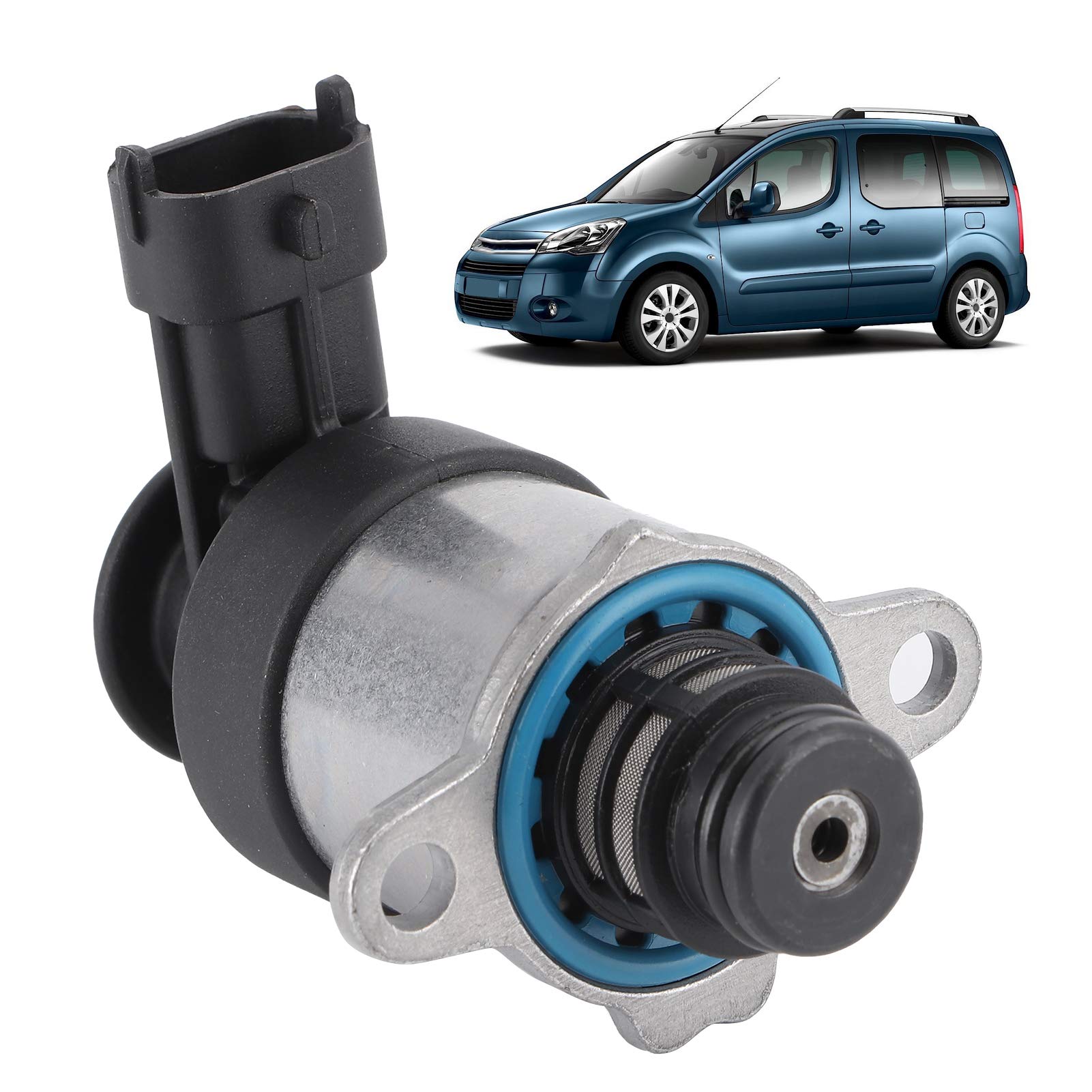 Akozon Válvula Reguladora de Presión de Bomba de Combustible, 0928400788, 167001056R, Accesorios para Automóviles para CB8 2012-2014, Negro