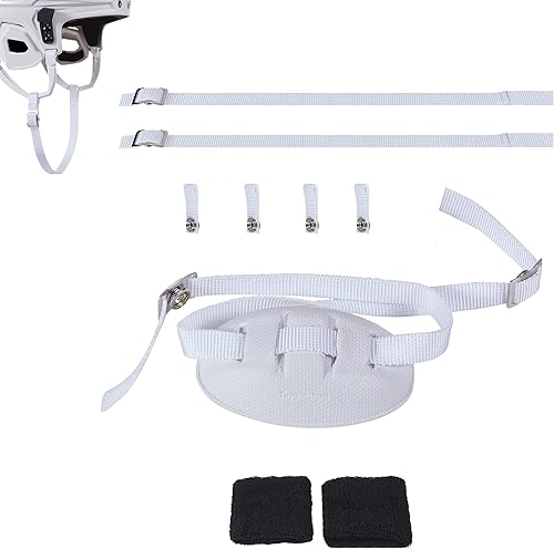 Correa acolchada para casco de hockey, correa para barbilla para casco de hockey sobre hielo, correa de barbilla de repuesto para hockey, juegos de