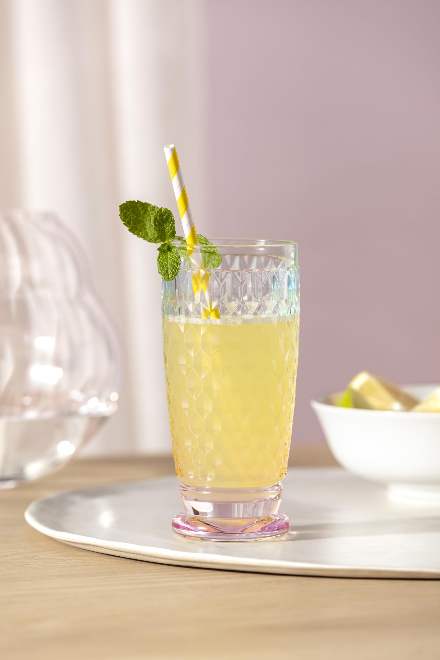 Villeroy & Boch Boston Pearl - Juego de 4 vasos largos para cócteles, fabricados en Alemania, aptos para lavavajillas