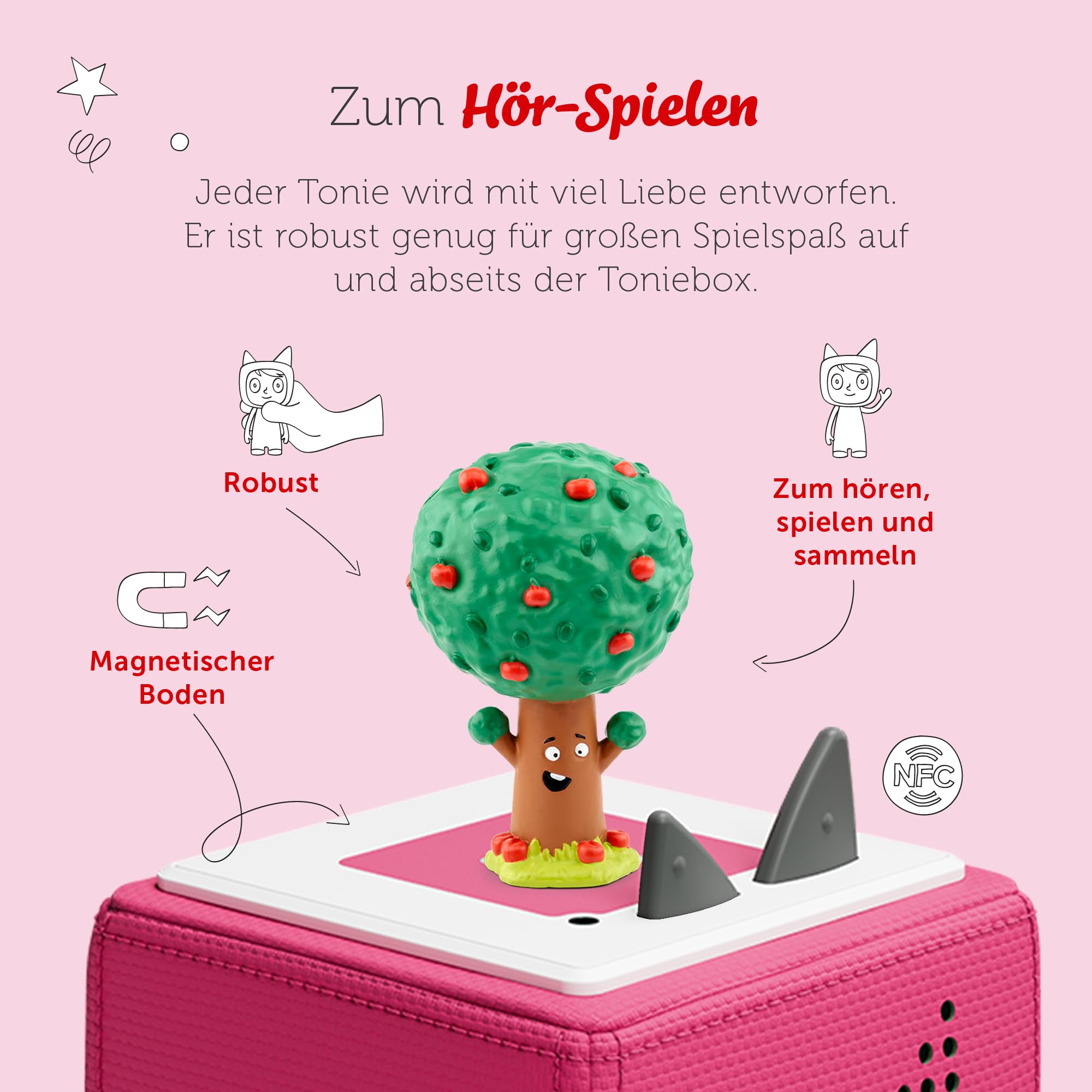 tonies Personaggi uditivi per Toniebox, scuotendo Il melo e Altalena la Pecora, Gioco d'udito per Bambini dai 3 Anni in su, Tempo di Gioco Circa 50 Minuti