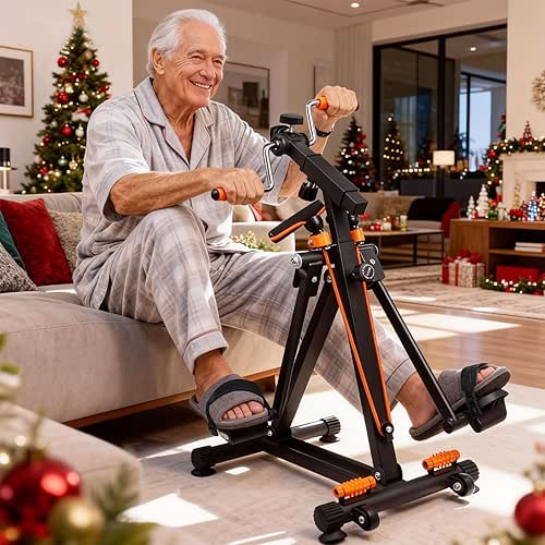 Arm and Leg Pedal Exerciser for Seniors - Seated Pedal