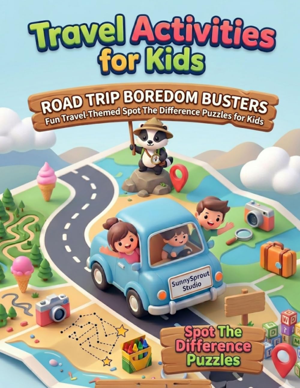 Travel Activities for Kids: Road Trip Boredom Busters – Spot the Difference Puzzles: Fun Travel-Themed Spot the Difference Puzzle Book for Kids | ... for Road Trips, Flights & Family Travel