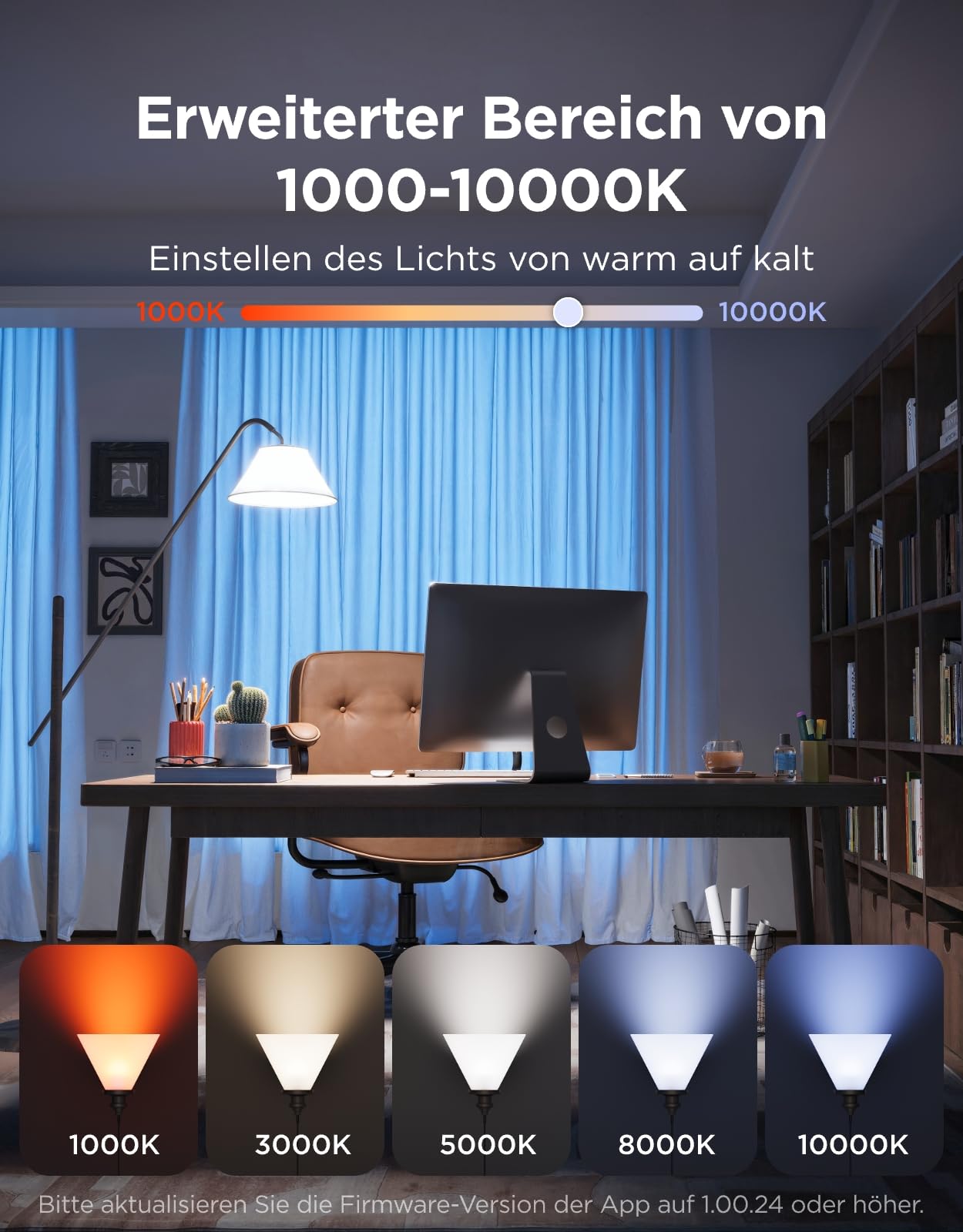 Govee Smart Glühbirne E27, 1600LM RGBWW LED Lamp App dimmbar, 64+ Szenen, Kompatibel mit Matter, Alexa, Google Assistant und SmartThings, Smart Bulb A21 Synchronisierung mit Musik, CRI 90, 1 Stück