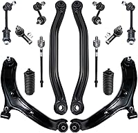 Vista 124 de Detroit Axle - Kit de suspensión frontal de 15 piezas para Jeep Grand Cherokee 99-04 1999 2000 2001 2002 2003 2004, brazos de control superior e