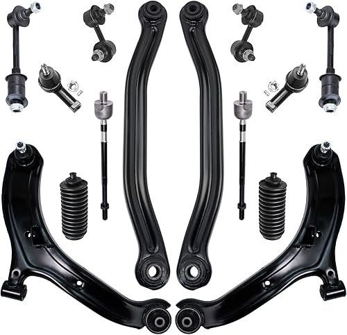 Miniatura 283 de Detroit Axle - 4WD Front End 14pc Kit de suspensión para Ford F-150 F-250 Expedition Navigator, 2 brazos de control superior 2 rótulas inferiores 2