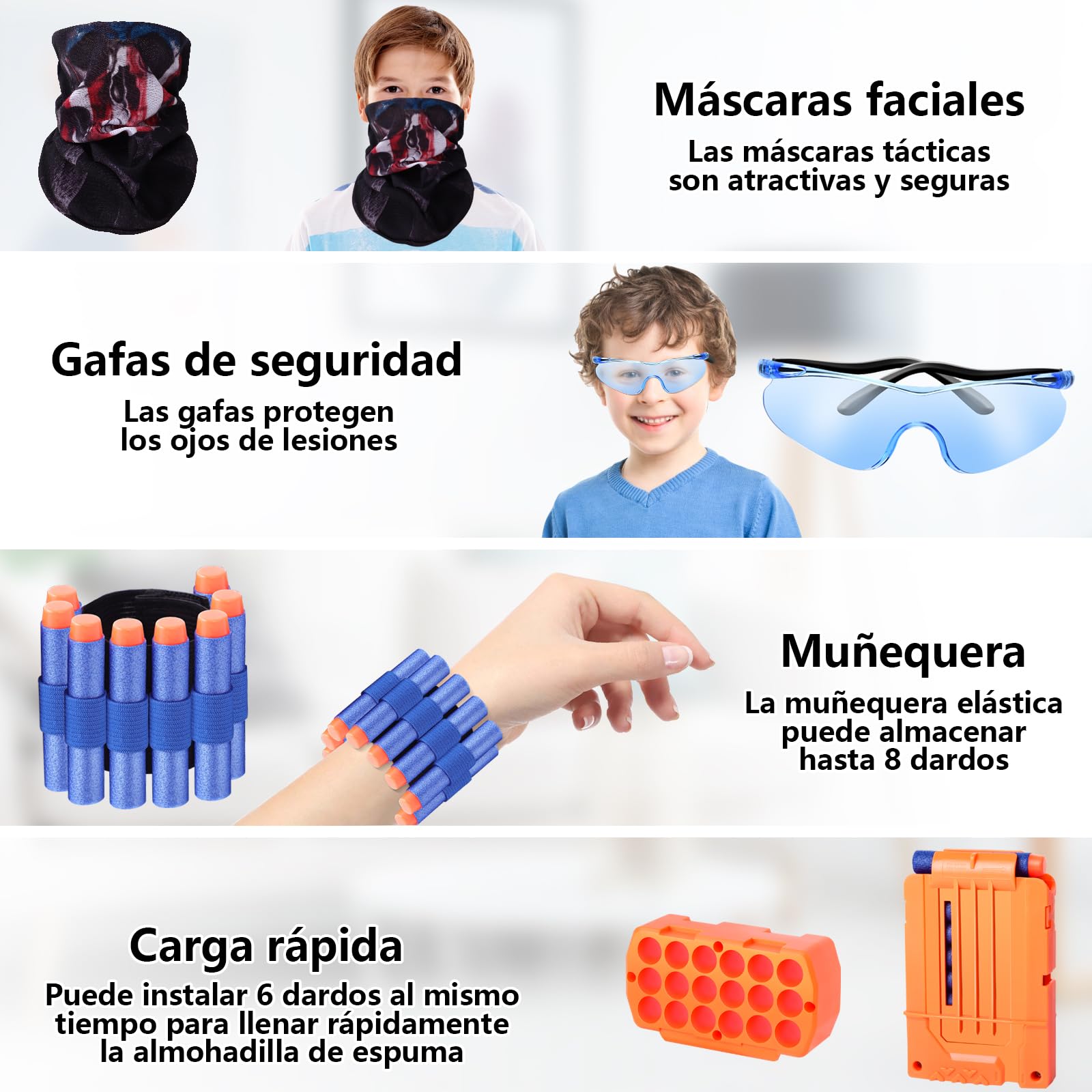 JONRRYIN Diana, Objetivo Digital Electrónico con Restablecimiento Automático, Kit de Chaleco Táctico para Niños con Pistola de Juguete, 70 Recambio Bullet Soft Dardos, Juguetes para Niños