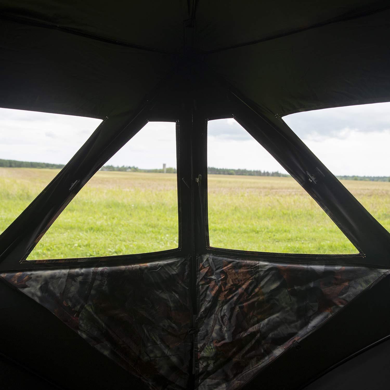 Blinds Road Runner Hub Hunting Blind, 2 Person Pop Up Ground