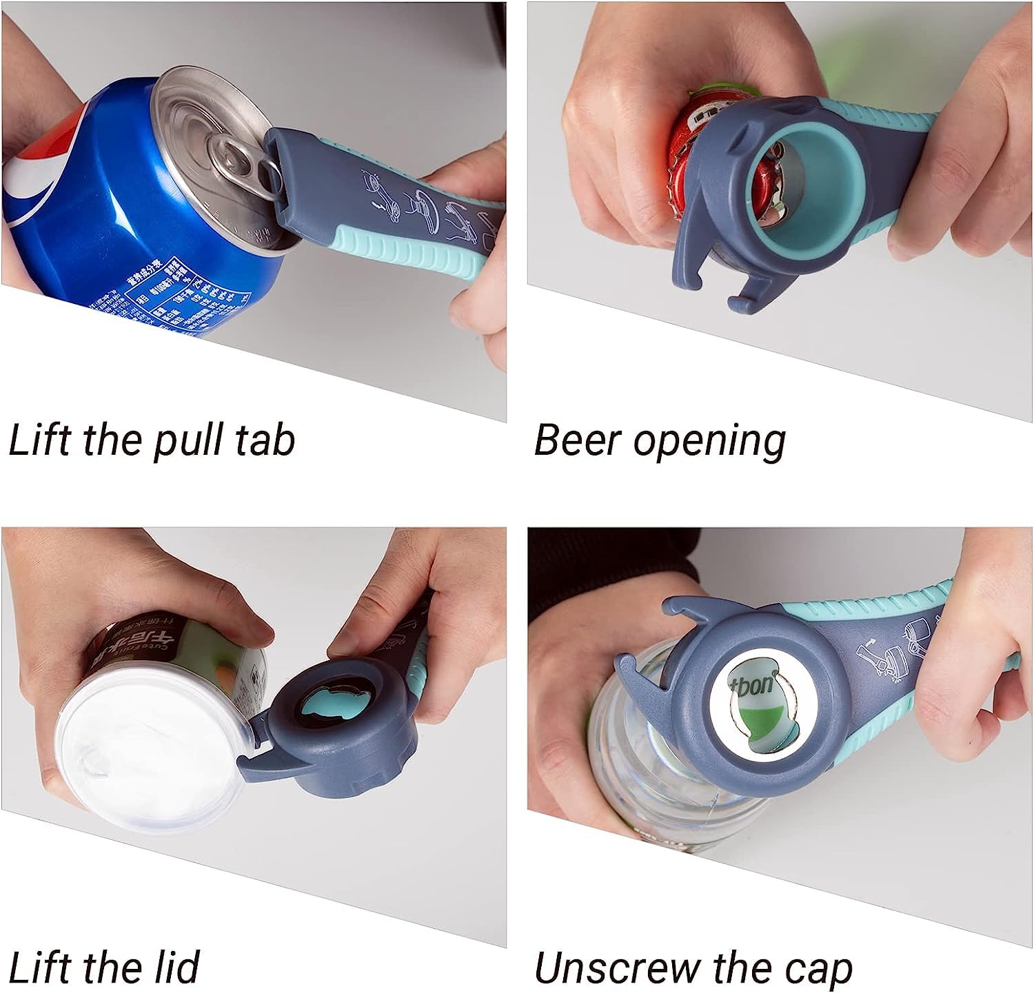 Ouvre-bocal Multifonction En Plastique Pour Mains Faibles (A