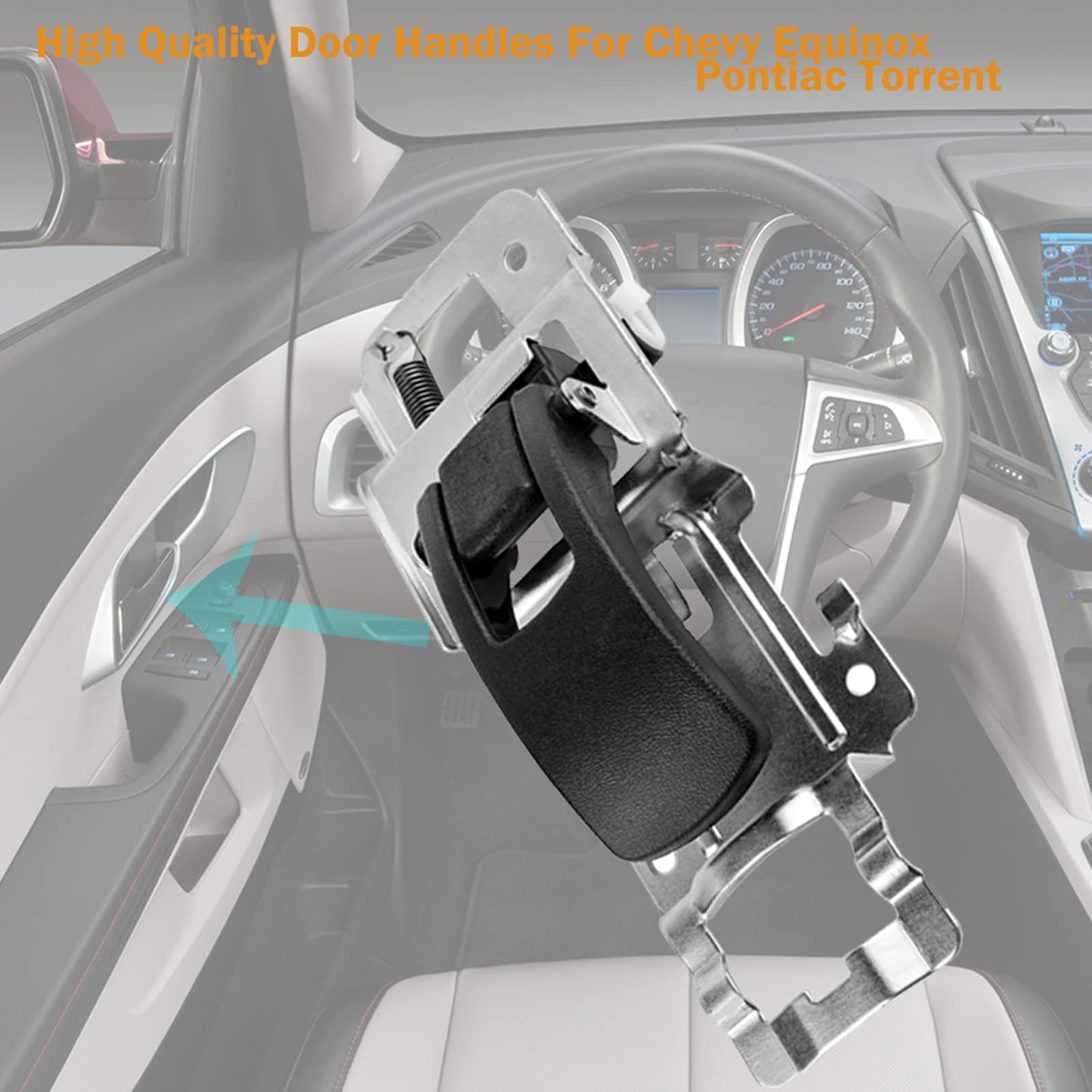 Maniglia per porta adatta per 2005 2006 2007 2008 2009 Chevy Equinox Pontiac Torrent 06 07 08 09 Interno Maniglia per porta anteriore posteriore destra lato passeggero maniglia sostituire OEM