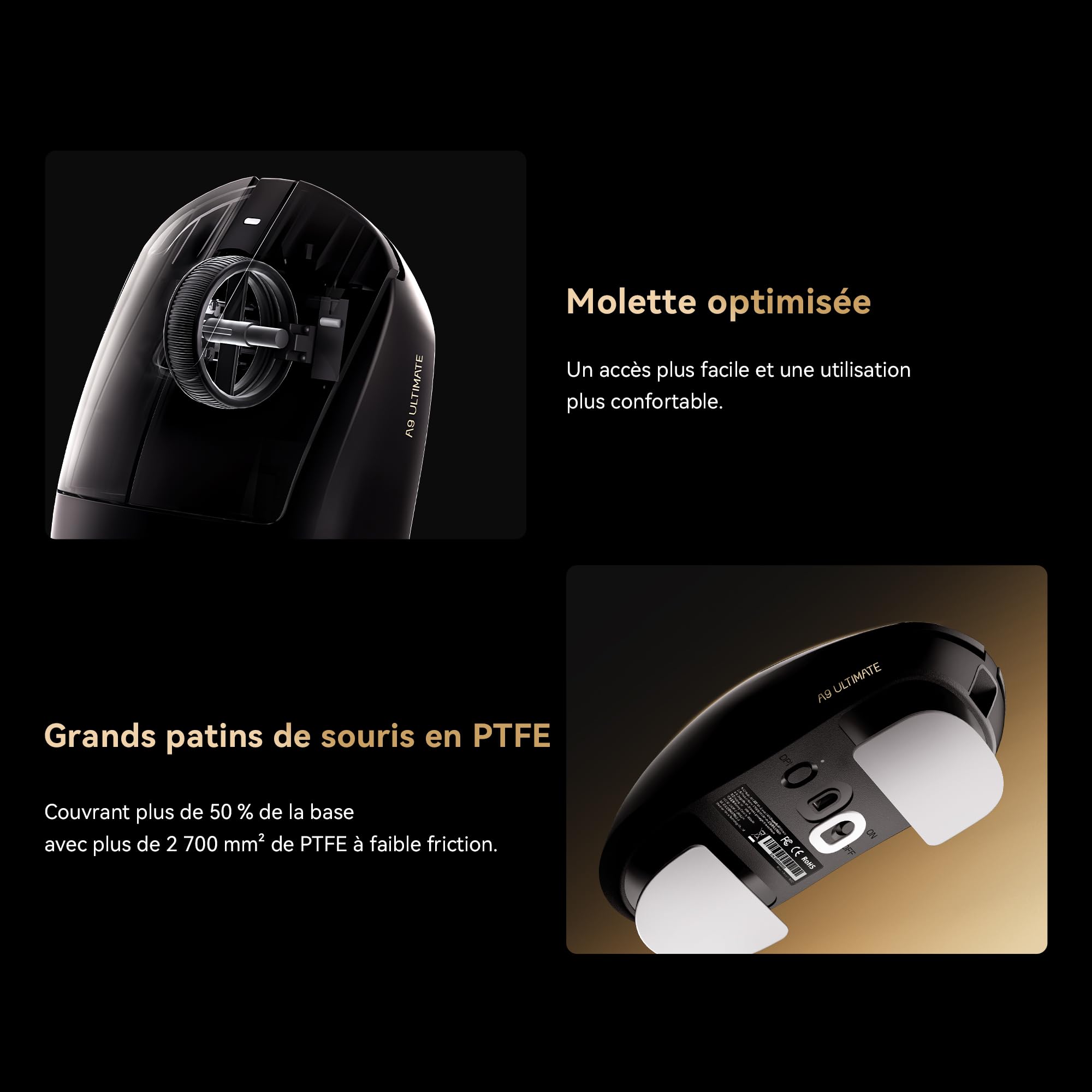 ATK A9 Air Souris Gaming sans Fil