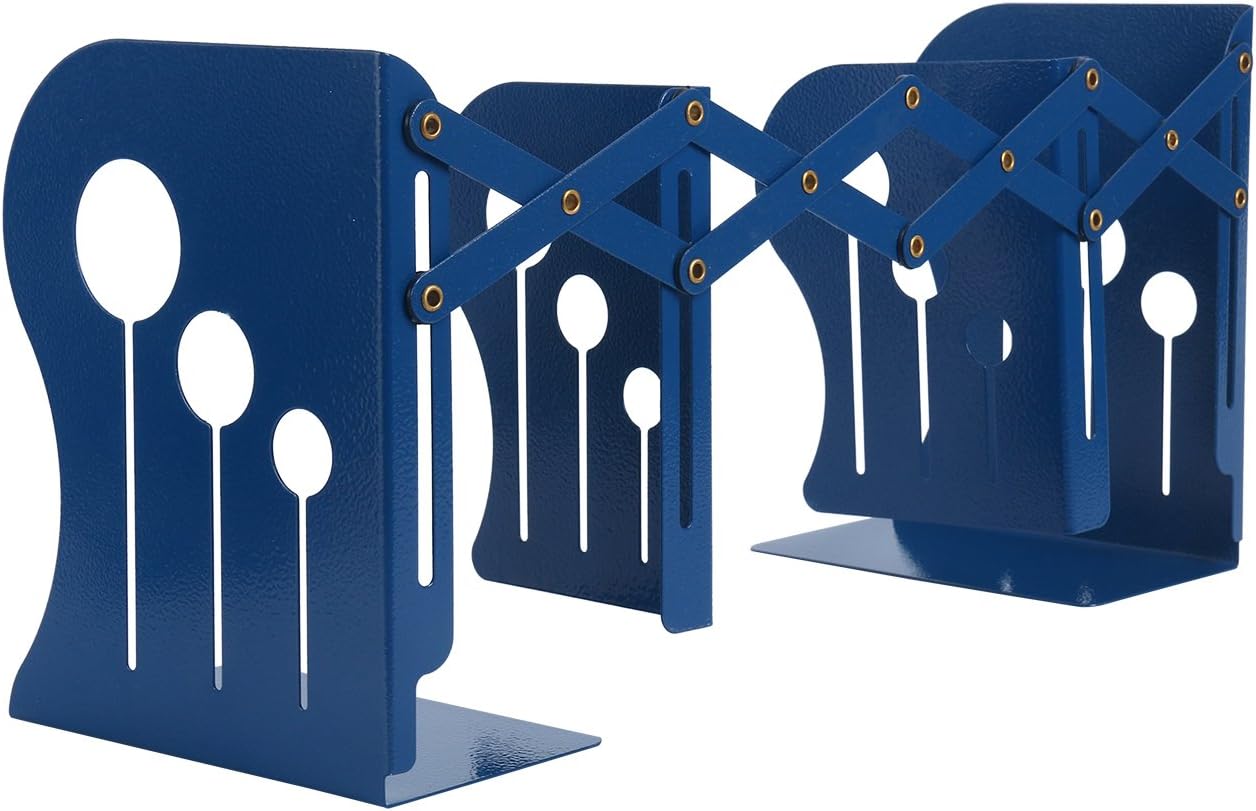 Homend Bookends Metal Iron Adjustable Books Holder Stand