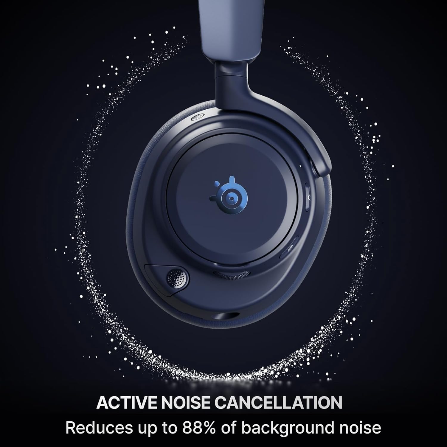 SteelSeries Arctis Nova Pro Omni - Hi-Res Wireless Gaming Headset, 96kHz/24bit, ANC, ClearCast Pro Mic, AI Noise Rejection, Mobile App, Mix 2.4GHz + BT, OmniPlay PC+PlayStation+Xbox - Midnight Blue 6 71VYts++GNL. AC SL1500