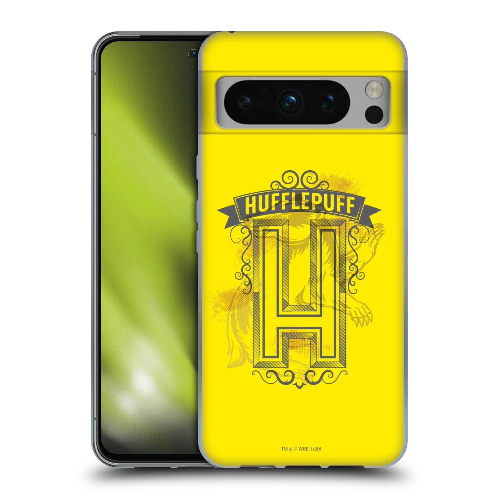 Head Case Designs Officially Licensed Harry Potter Hufflepuff 2 Deathly Hallows XVIII Soft Gel Case Compatible with Google Pixel 8 Pro