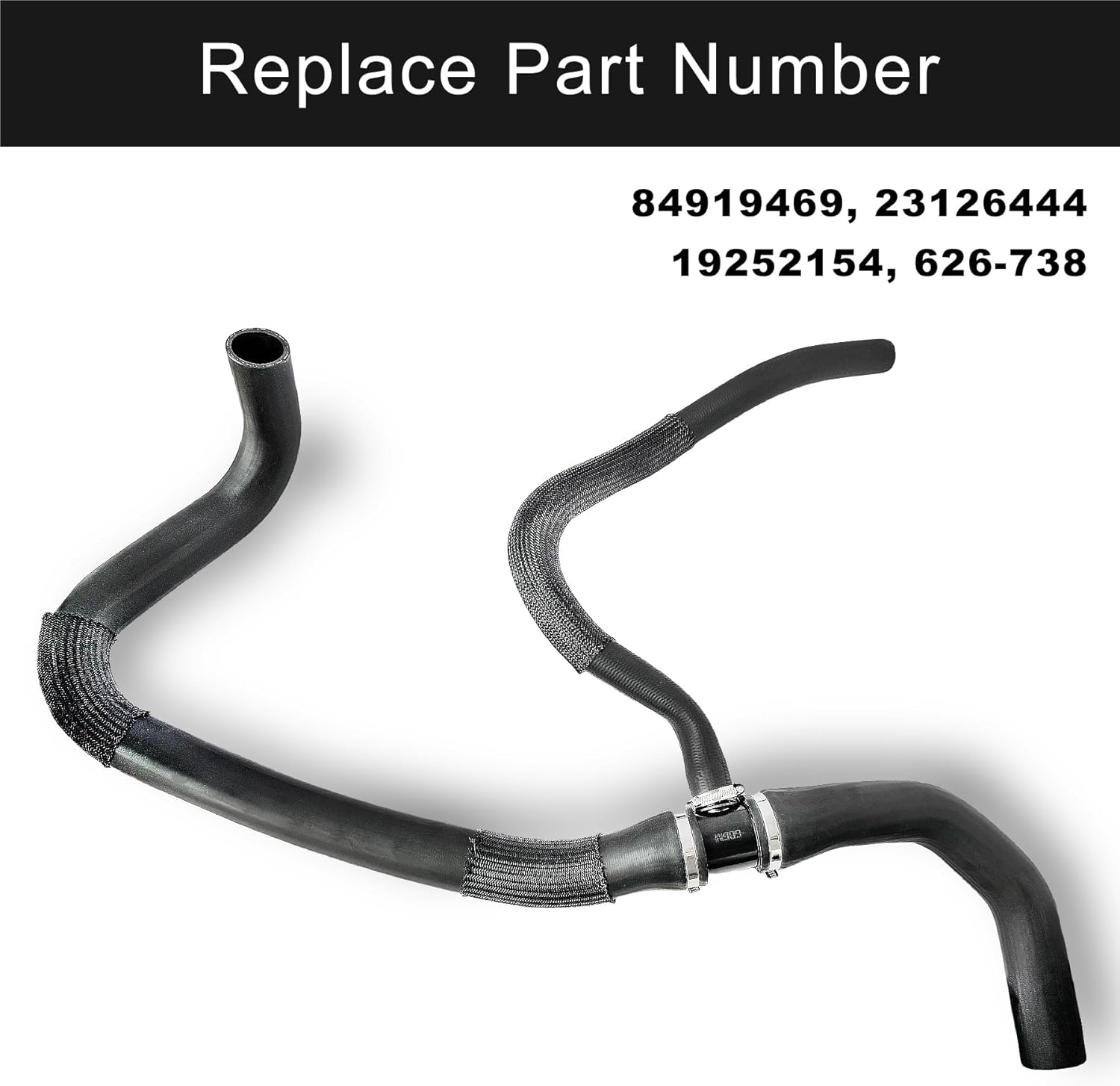 Radiator Coolant Outlet Hose Compatible With Chevy GMC Cadillac Vehicle Escalade, Cheyenne, Silverado, Suburban, Tahoe, Sierra 1500, Yukon, Yukon XL Replaces# 84919469, 23126444, 27171X, 24338