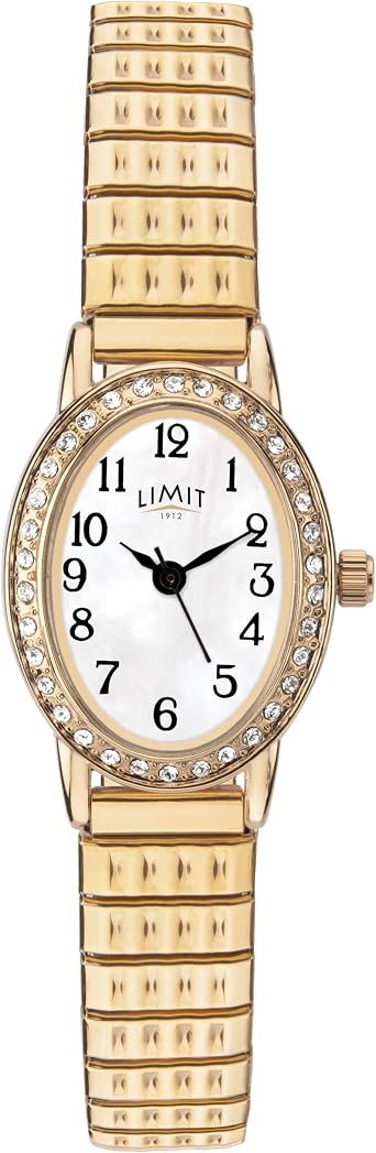 Limit 6030.01 Montre bracelet Femme, Acier inoxydable, colore dor