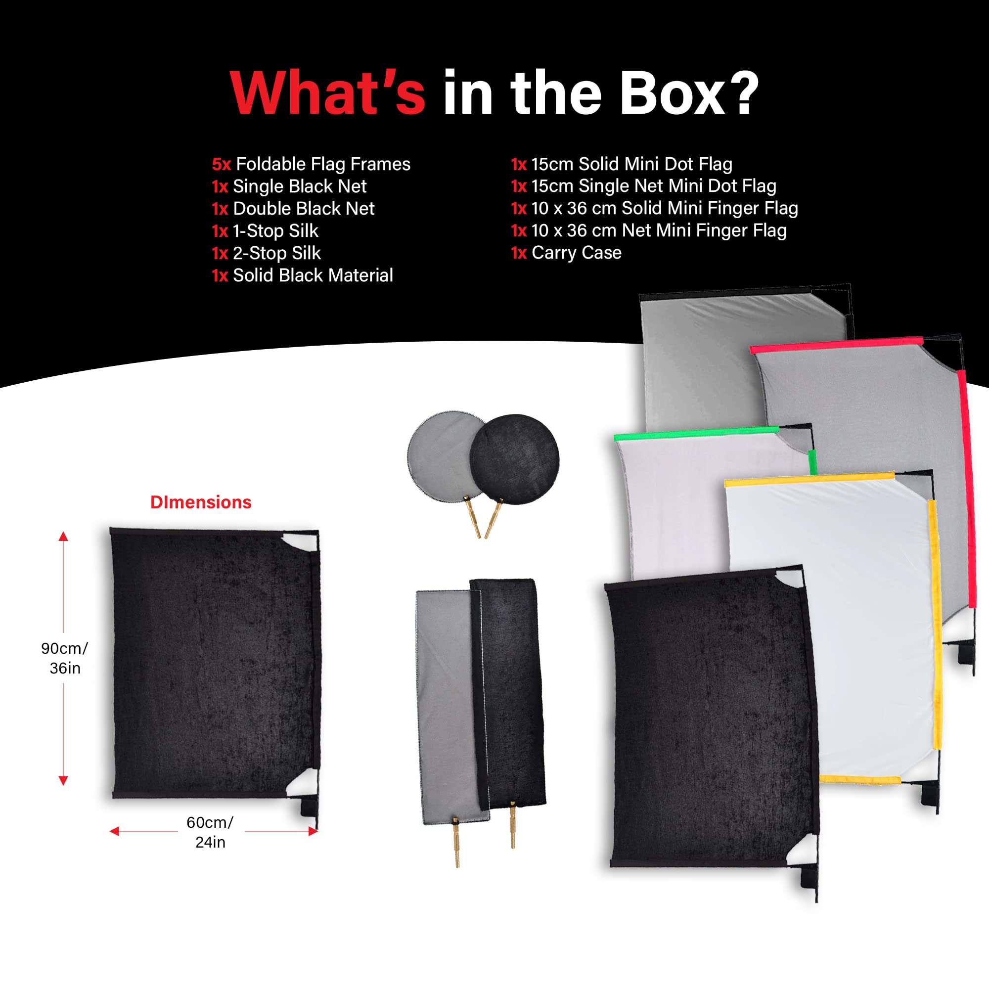 Light Diffuser AMBITFUL Sun Scrim Kit 39x39 Inch - Photography With ...