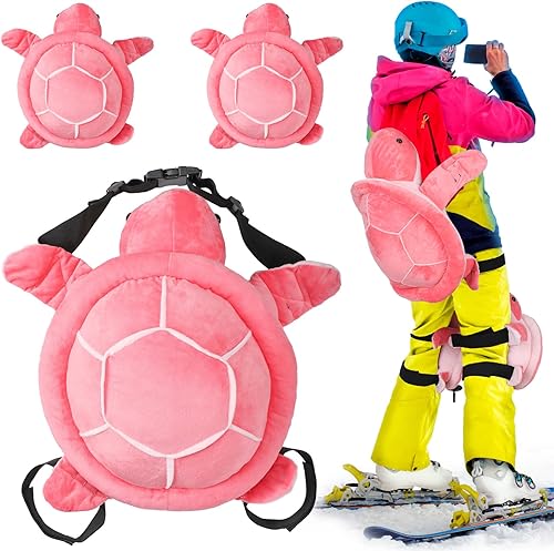 3pcs Turtle Butt Pads for Snowboarding Ski Protective Gear Set Cute Turtle 3D Hip Protectors for Skating Tortoise Cushion Padded Turtle Knee Pad for