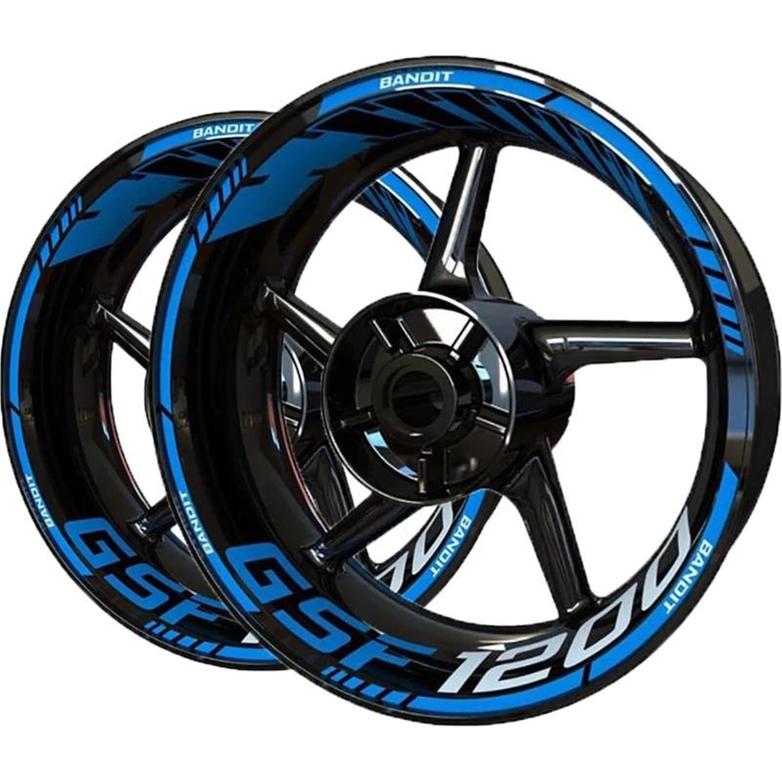 Autocollants Jante Réfléchissants pour Suzuki GSF1200 Bande À Rayures