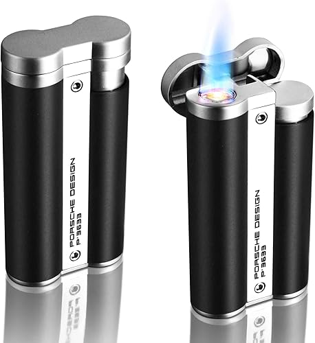 Porsche Design PD3 - Encendedor circular de seda azul