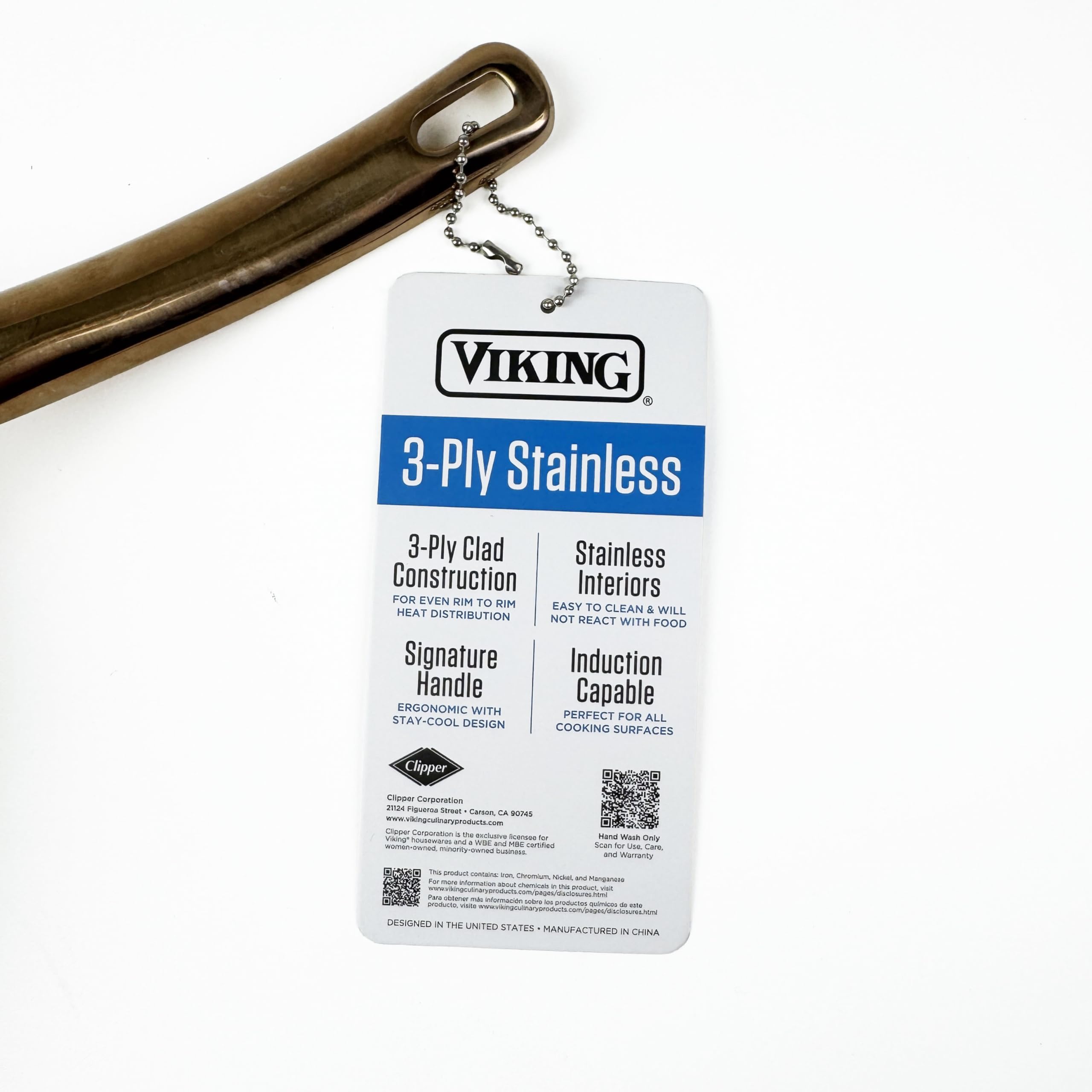 Amazon.com: Viking 8 Inch Fry Pan with Copper Handle – 3-Ply