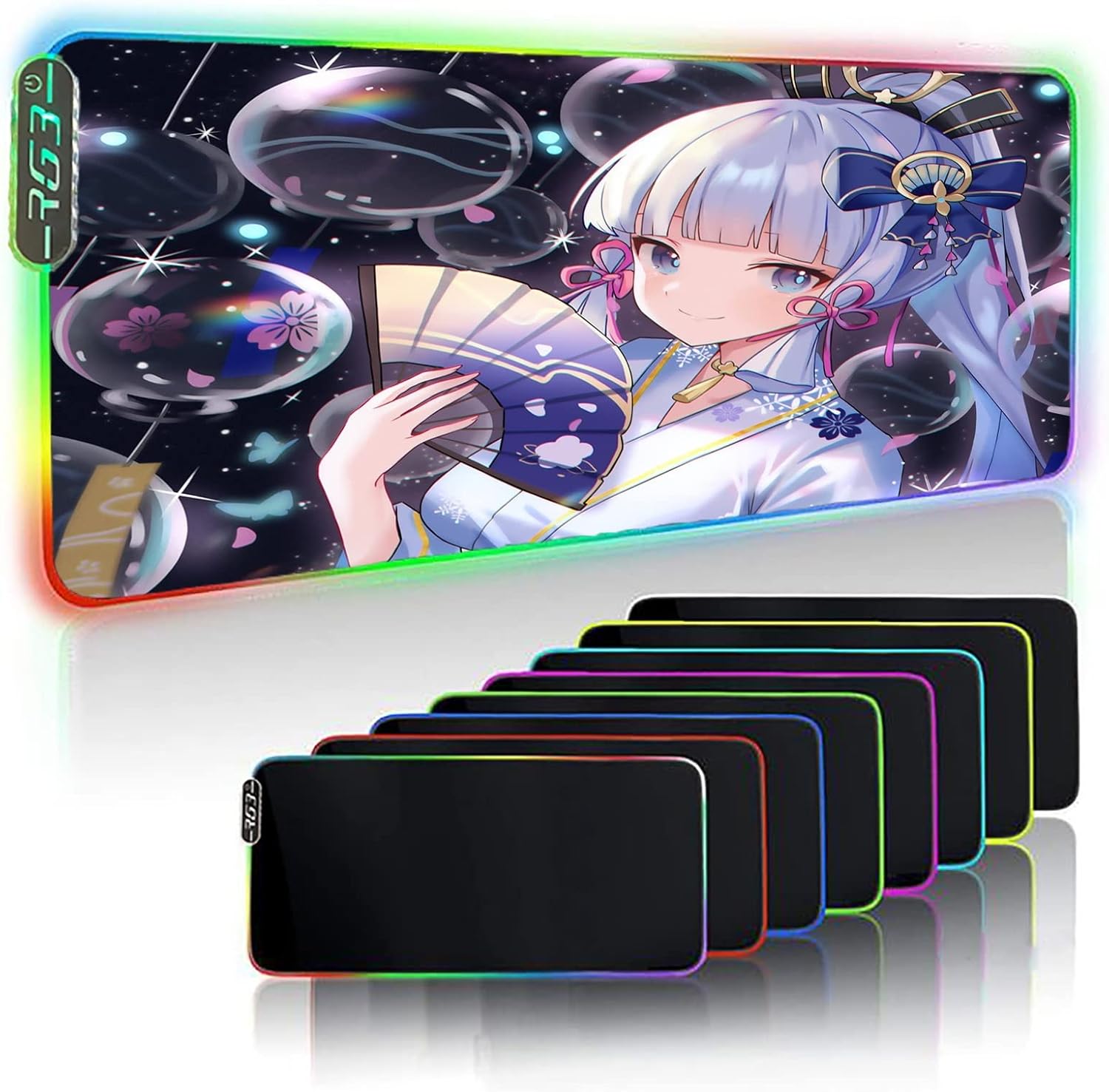 Mouse Mat XXL Adorable Rose Flower Gaming Mouse Pad 47.2x23.6x0.1 Inch - View #9