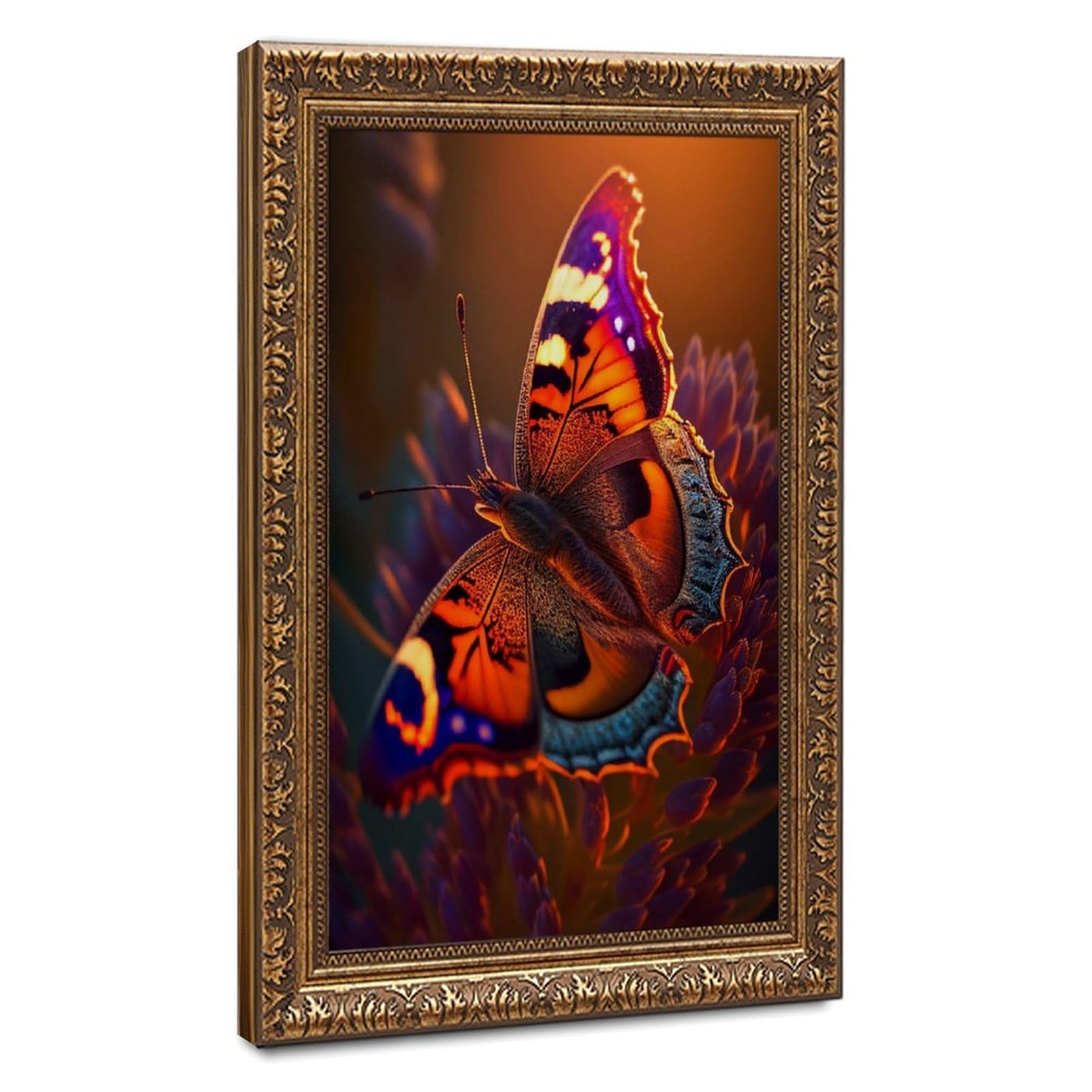 Bareronor Butterfly Vibrant Insect Canvas Poster for Dorm Room Decor Gift