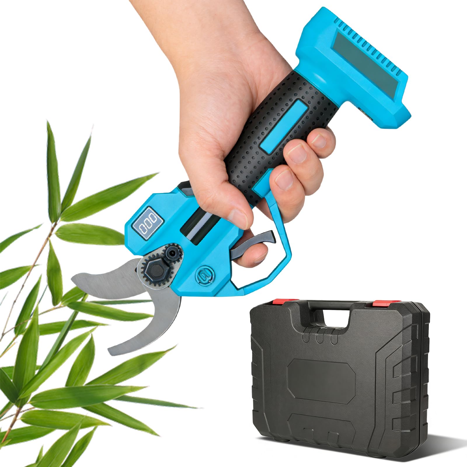 Coupe-branches sans fil pour Makita 18 V, sécateur électrique, scie à élaguer électrique, diamètre de coupe maximal de 25 mm, avec écran LCD, pour branches, arbustes, troncs