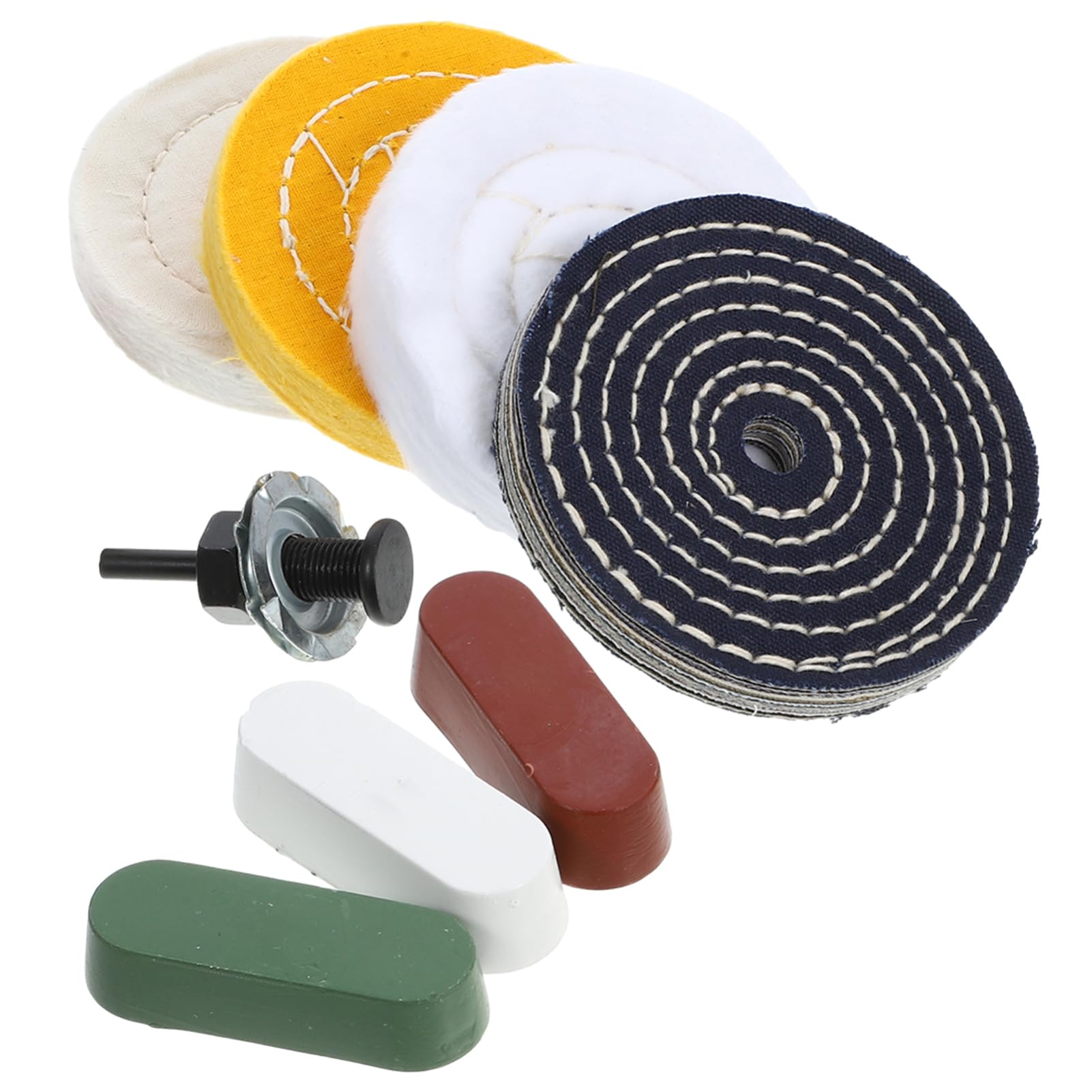 4sets Ruote Polishing e Buffing Compounds Per Finitura Accessori Per Lucidatura