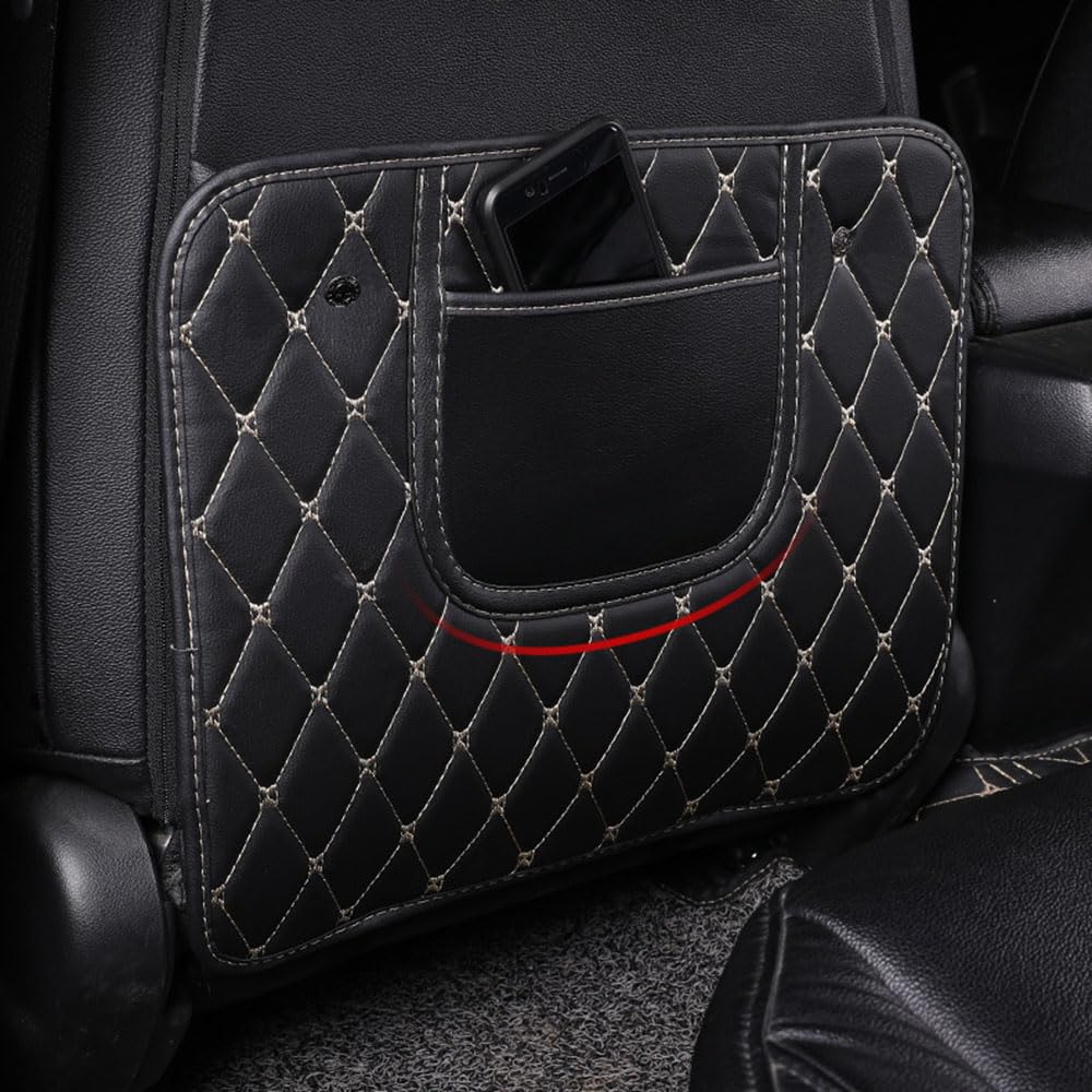 Protection Dossier Siège Auto pour Toyota Yaris Cross SUV, Anti Coup de Pied résistant à l'usure avec Poches de Rangement,A-Small