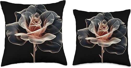 Miniatura 3 de Flores, Rosa, Arte, Diseño, Amor, Minimal, Almohada de moda, 18x18, Multicolor