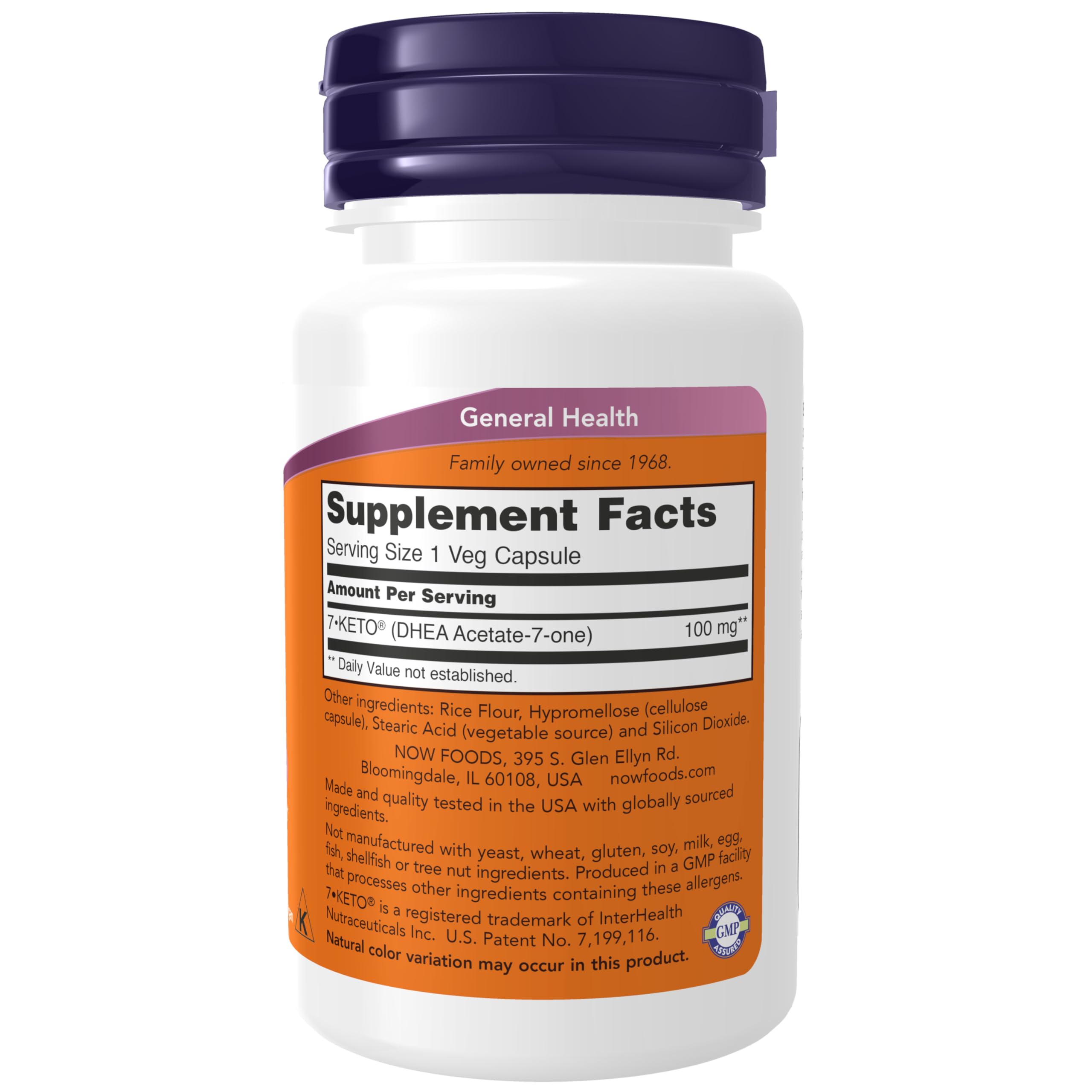 NOW Supplements, 7-Keto (DHEA Acetate-7-one) 100 mg, 60 Veg Caps — Amazon image 2