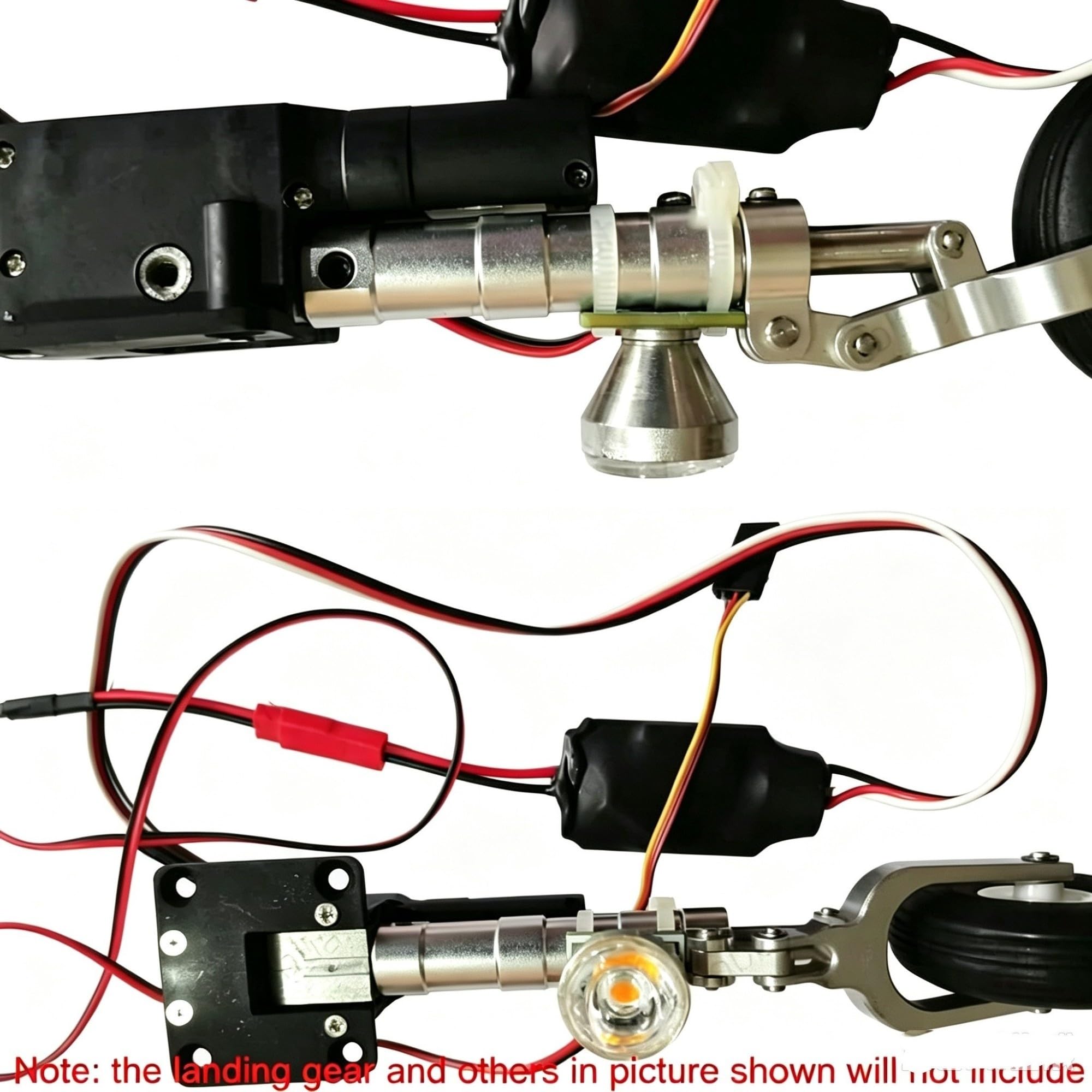 Juego Luz Aterrizaje LED 3W 5V‑8.4V PWM Avión RC | perlas led 3W,alimentación receptor,control canal pwm(3W 5V5A white light)