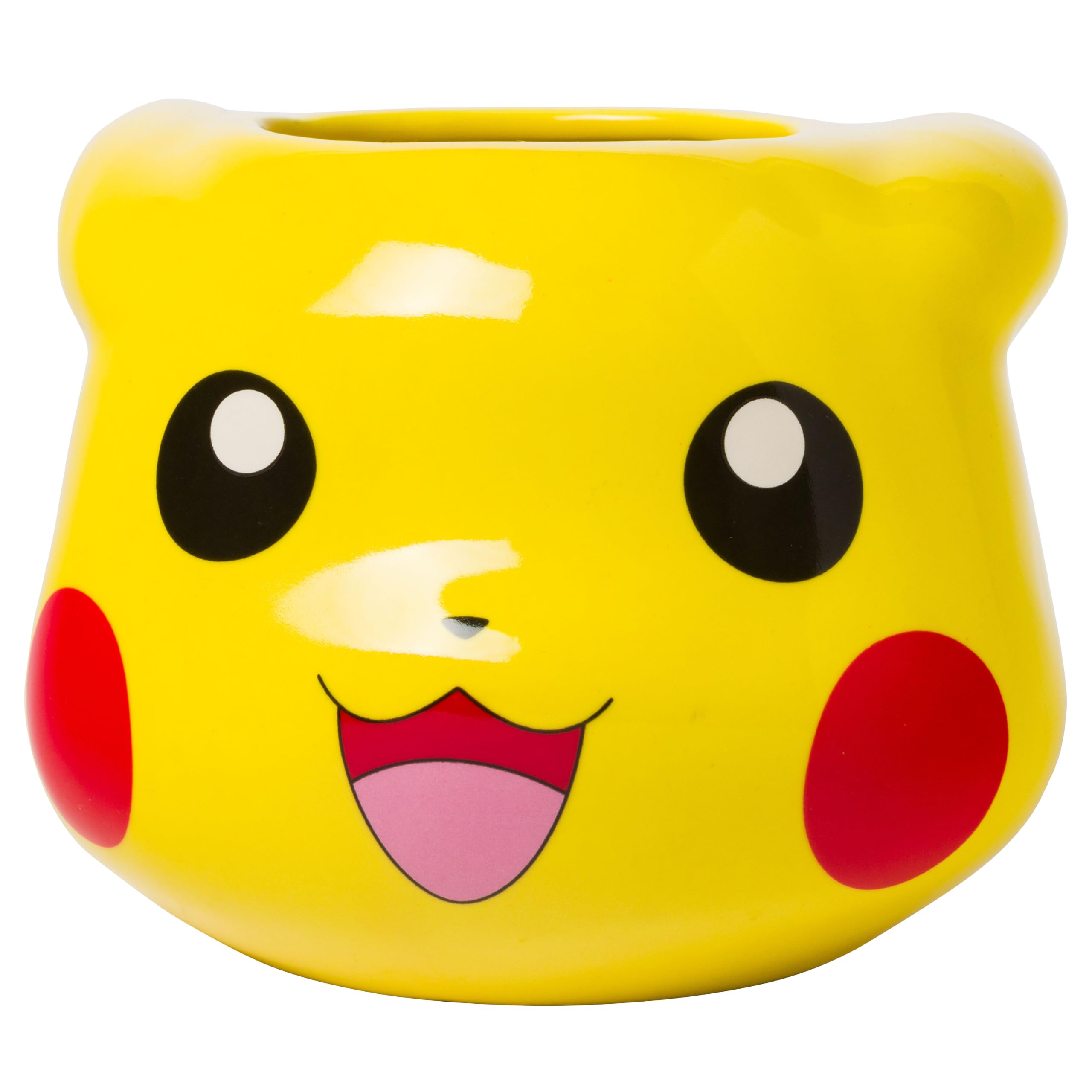 Silver Buffalo 20Oz Pokémon Pikachu Pokemon Pikachu 3D Sculpted Ceramic Mug, 20 Ounces