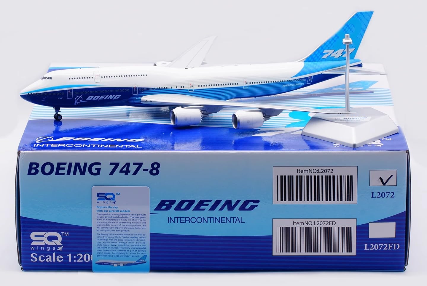 Amazon.co.jp: SQ Wings 1:200 L2072 Boeing 747-8 モデル [並行輸入品