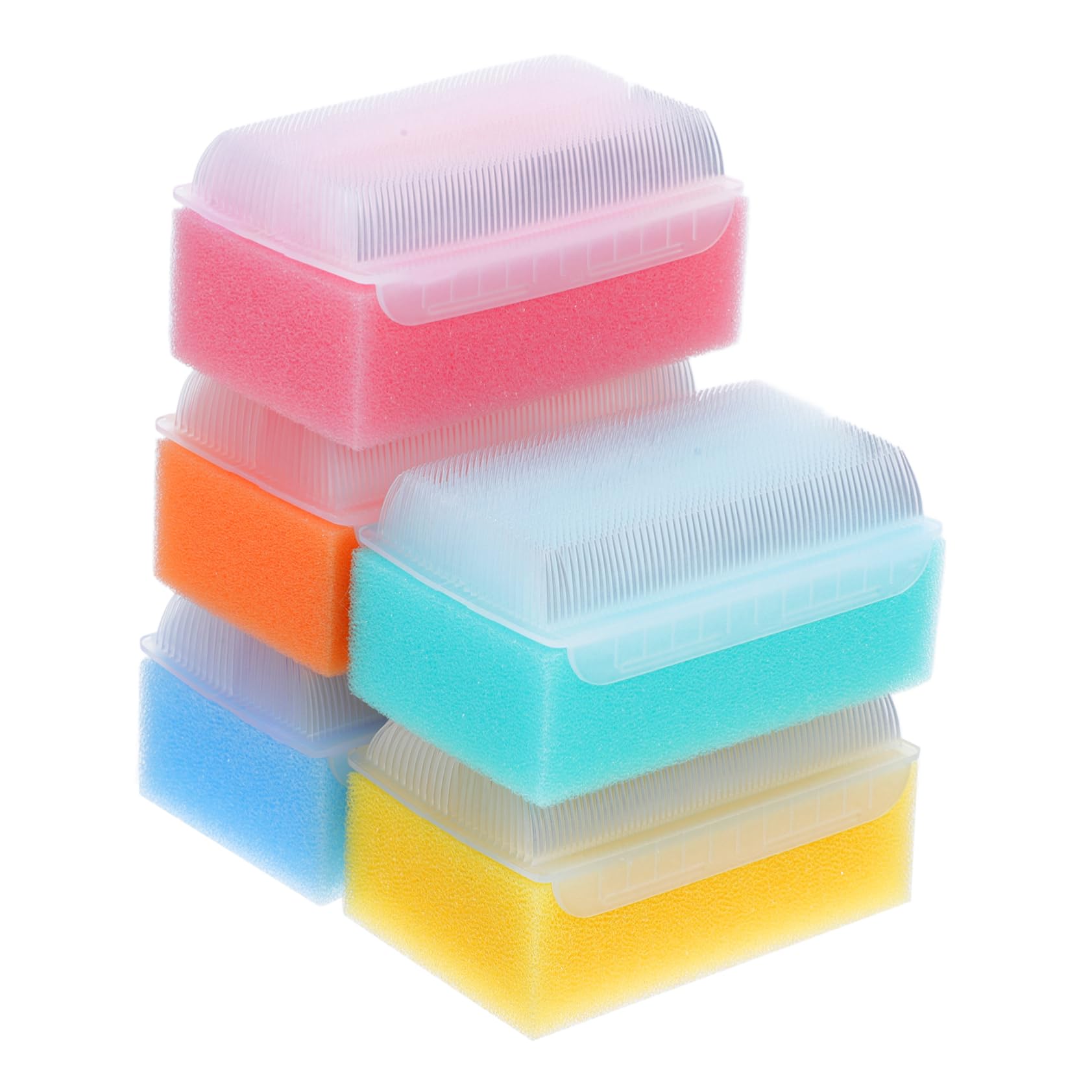 5 Set Pennello Di Spugna Di Allenamento Tattile Spazzolatura Sensoriale Igiene Sensibile Neonato Macchia Spazzolino Pennello Con Setole Per Crosta Lattea Pp 5 Pezzi*5