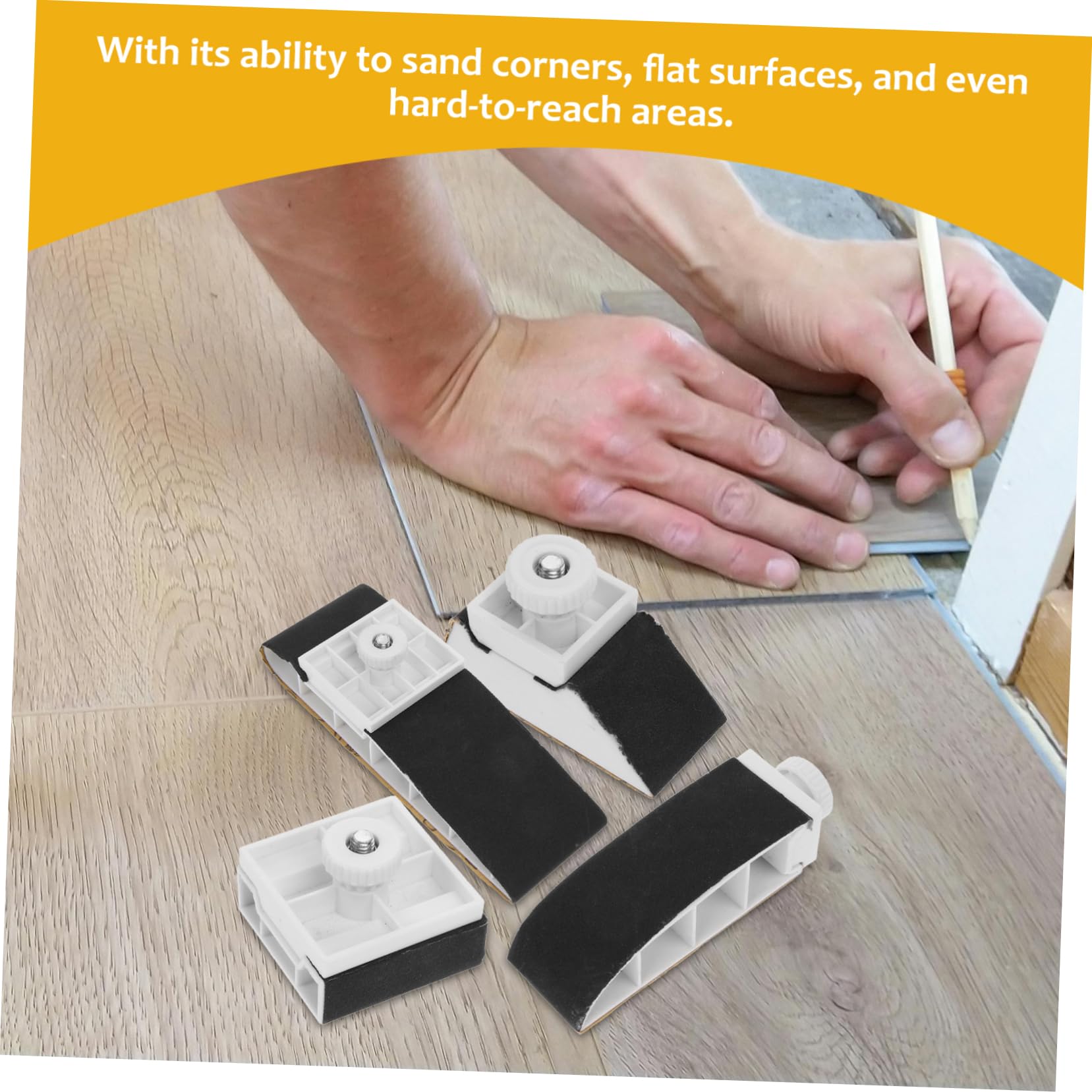 Gatuida 4 Ensembles Ponceuse À Papier De Verre Micro Ponceuse Bloc De Ponçage Pour Le Bois Bloc De Ponçage Pour Carrosserie Outils De Travail Du Bois Bloc De Sable Outils Automobiles