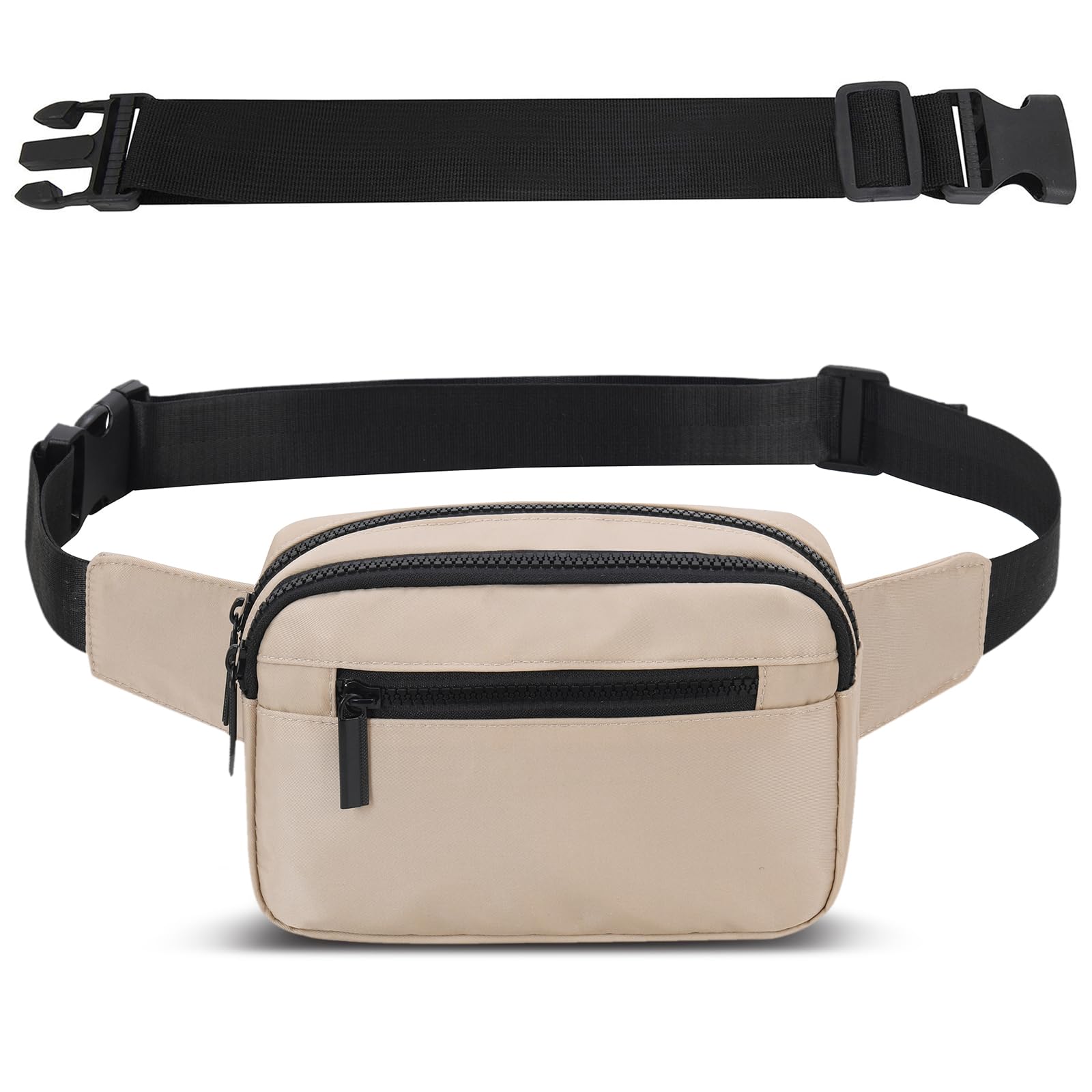 EGNMCR Sac Banane Pour Hommes Et Femmes, Portefeuille De Voyage Pour Passeport, Sac Pour Cellulaire, Ceinture Pour Voyage, Marche, Course, Randonnée, Cyclisme