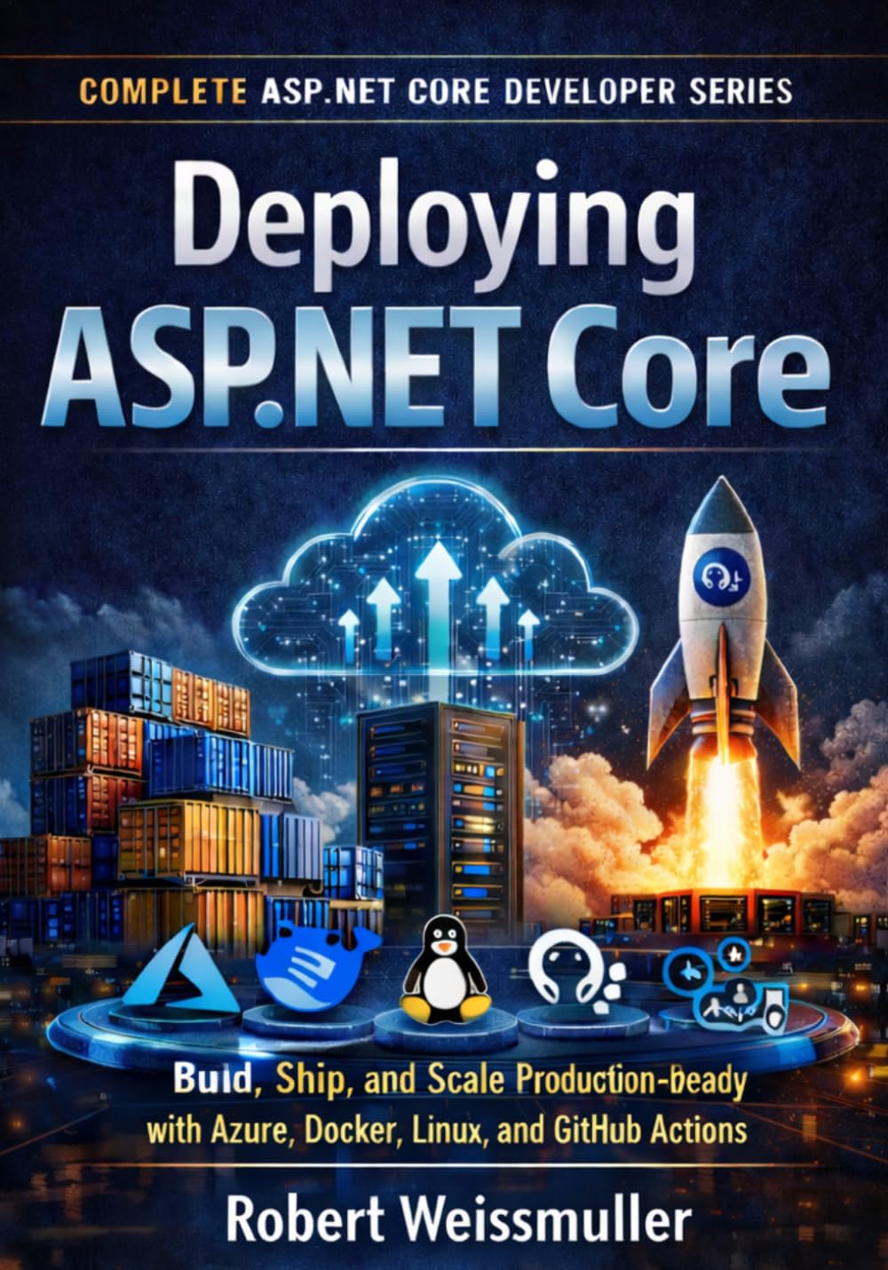 Deploying ASP.NET Core: Build, Ship, and Scale Production-Ready Apps with Azure, Docker, Linux, and GitHub Actions: 6 (Complete ASP.NET Core Developer Series)