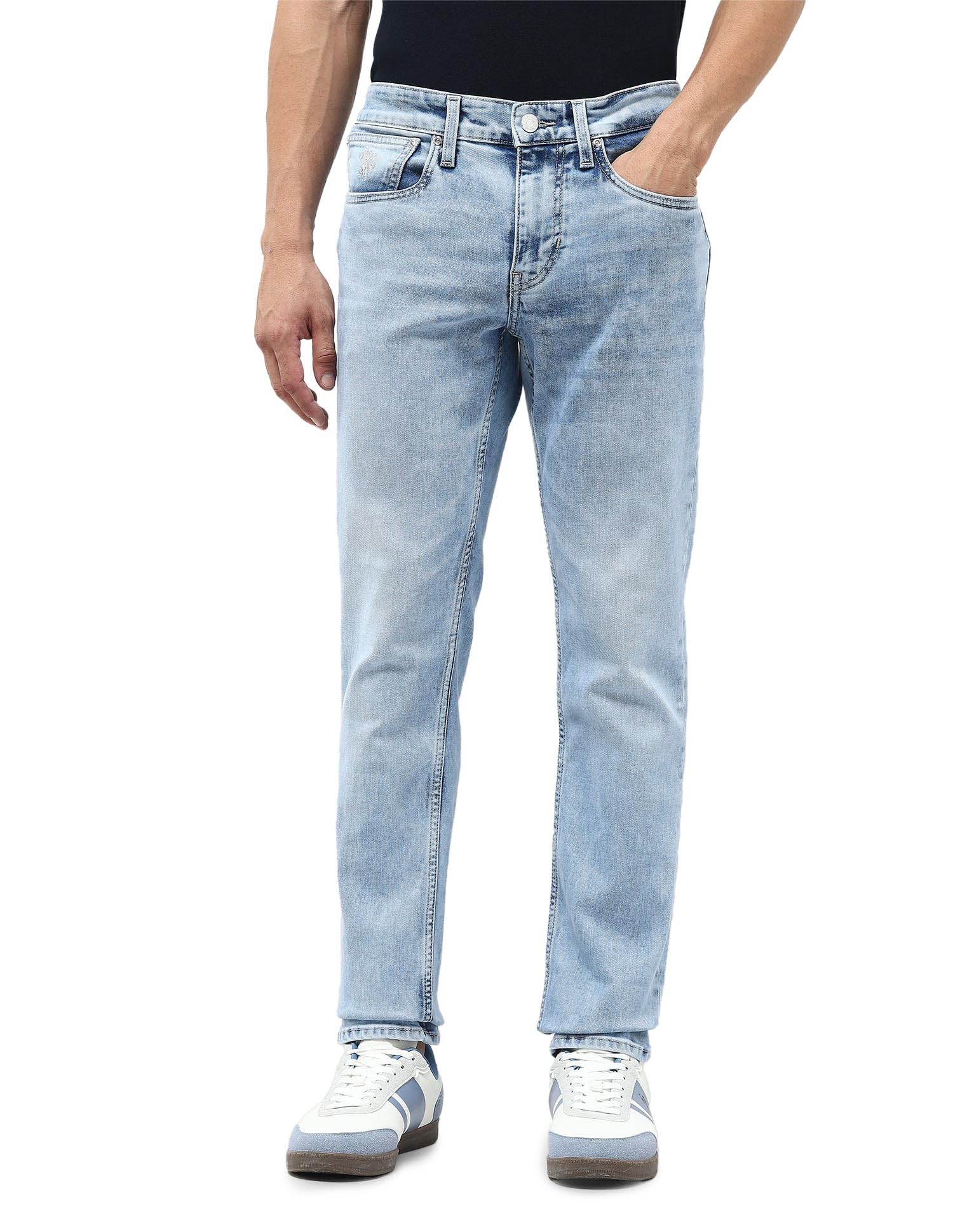 Men's Brandon Slim Tapered fit Blue Jeans-image-48