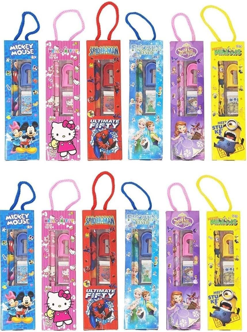 Neuf Mart Returns Gifts Theme Stationery Party Return Option Pencil Set Pen Pencil Eraser