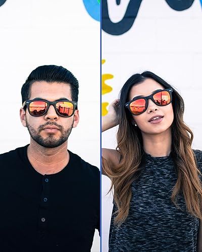 Miniatura 5 de Foldies Classic - lentes de sol polarizados y plegables con gamuza de limpieza y funda de piel