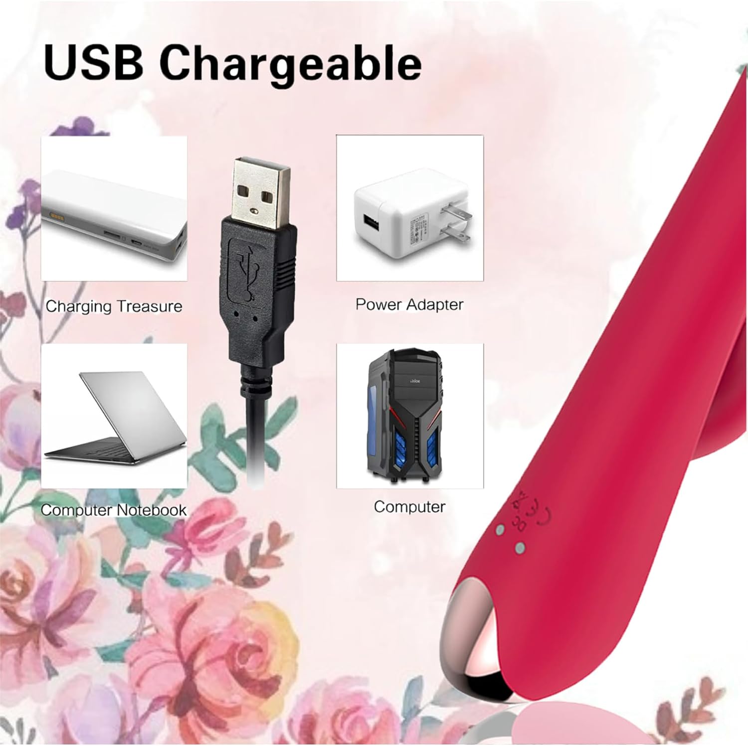 Powerful 10 Modes Adult Tool for Women oday Silent Realistic Silicone Small Rose Viboatorr Free Play Electric Adult Tools